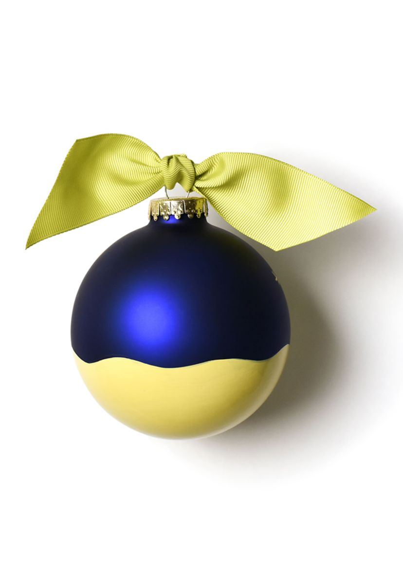 Joy to the World Nativity Glass Ornament