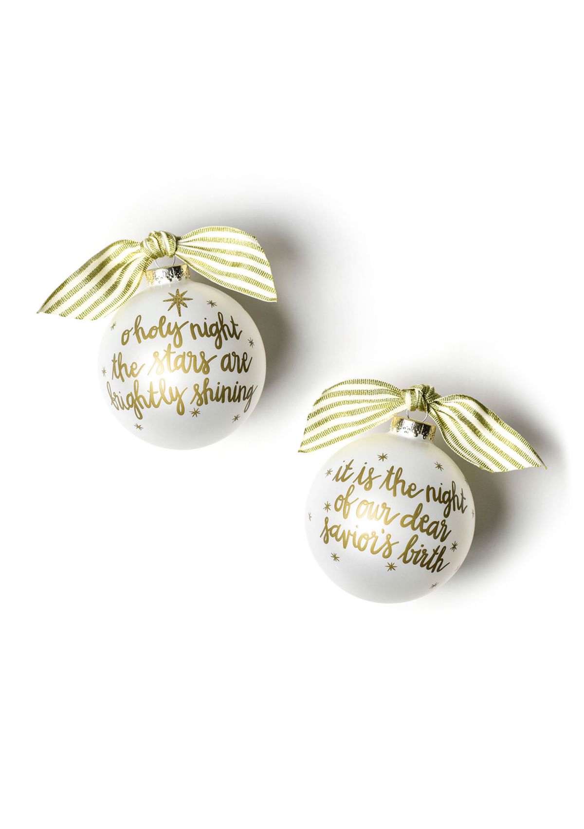 Stars are Brightly Shining Glass Ornament