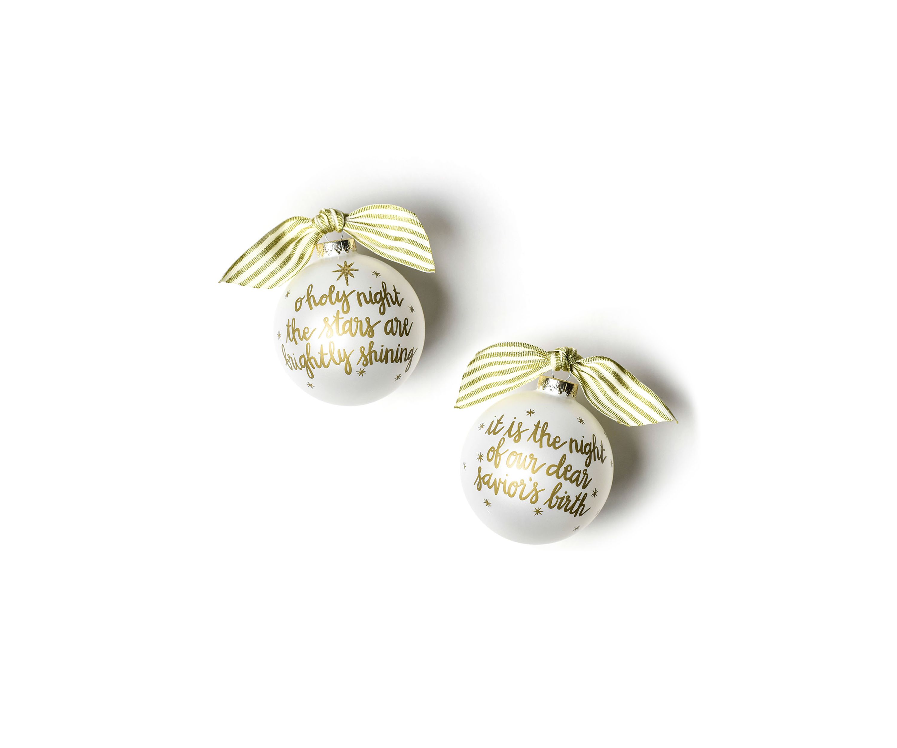 Stars are Brightly Shining Glass Ornament