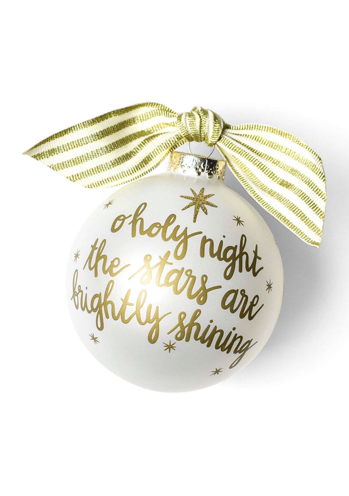 Stars are Brightly Shining Glass Ornament