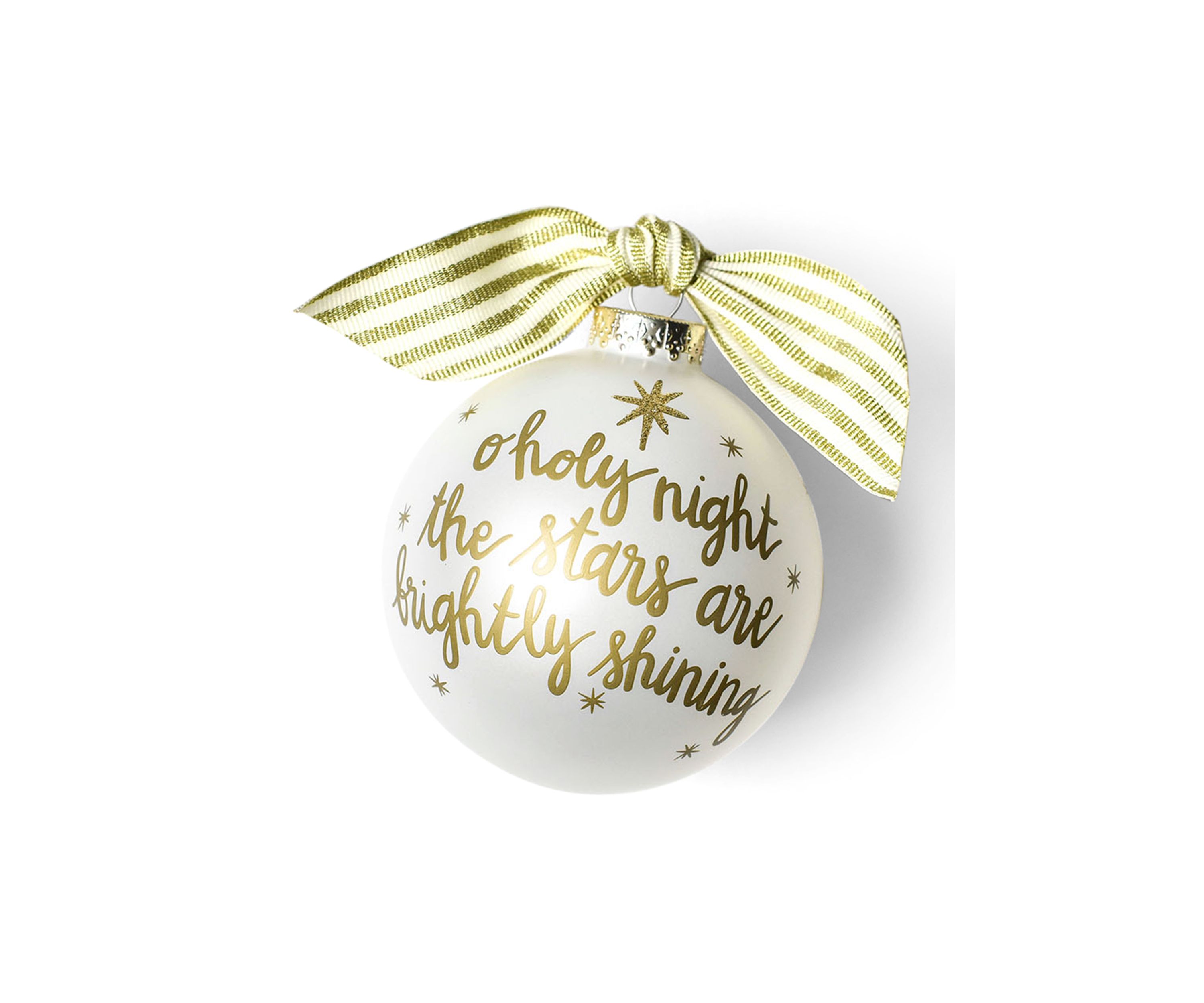 Stars are Brightly Shining Glass Ornament
