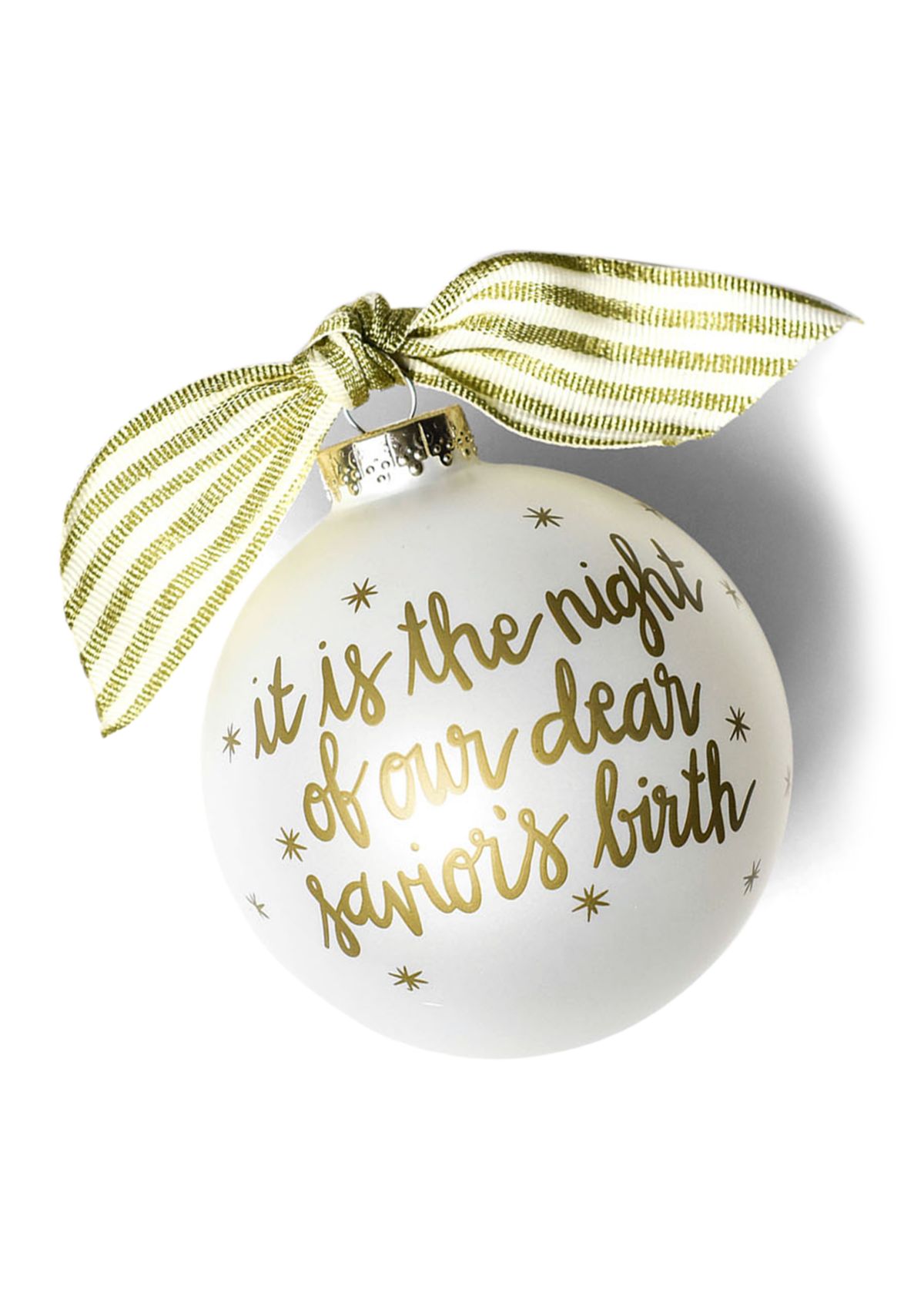 Stars are Brightly Shining Glass Ornament