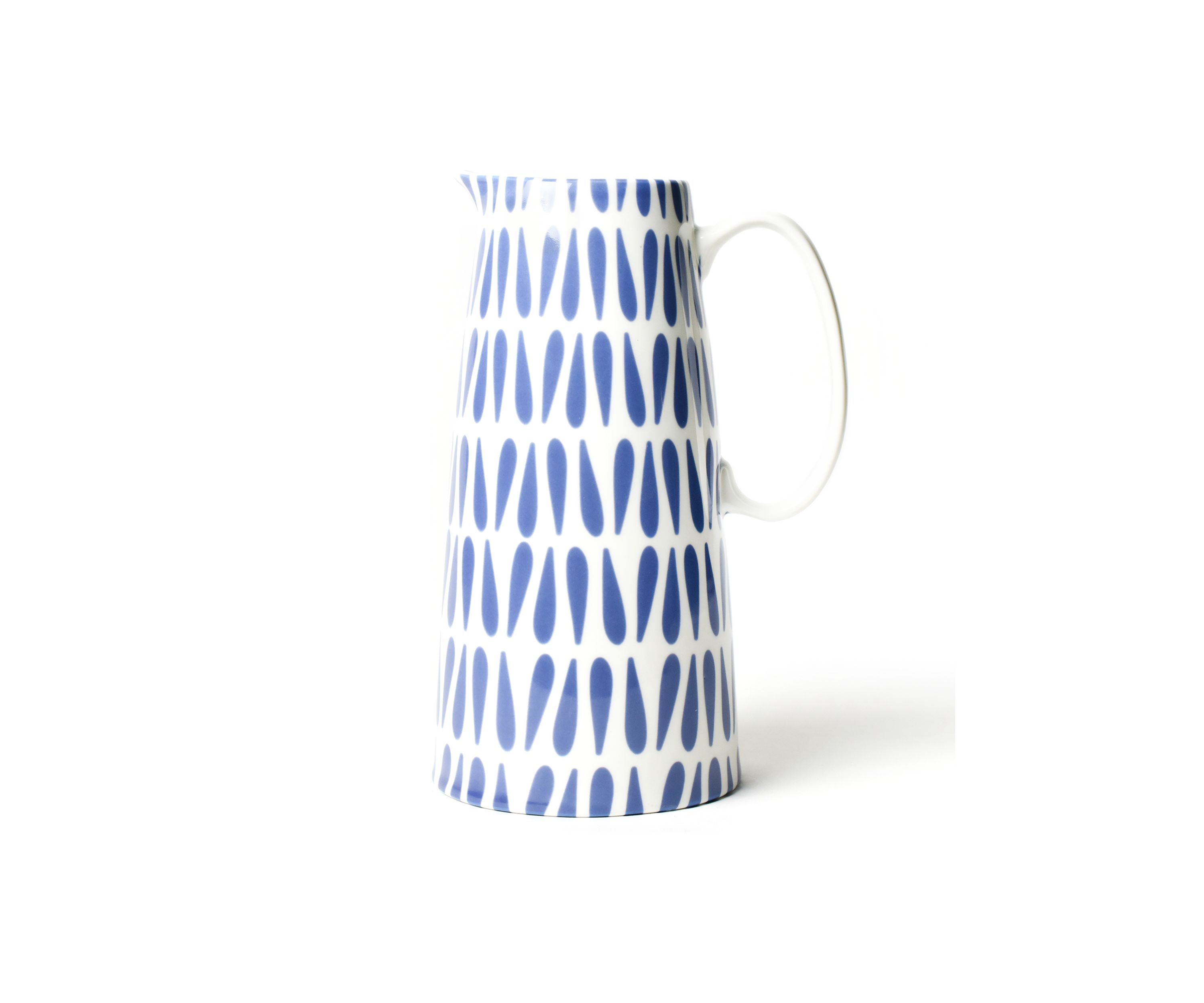 Iris Blue Drop Pedestal Pitcher