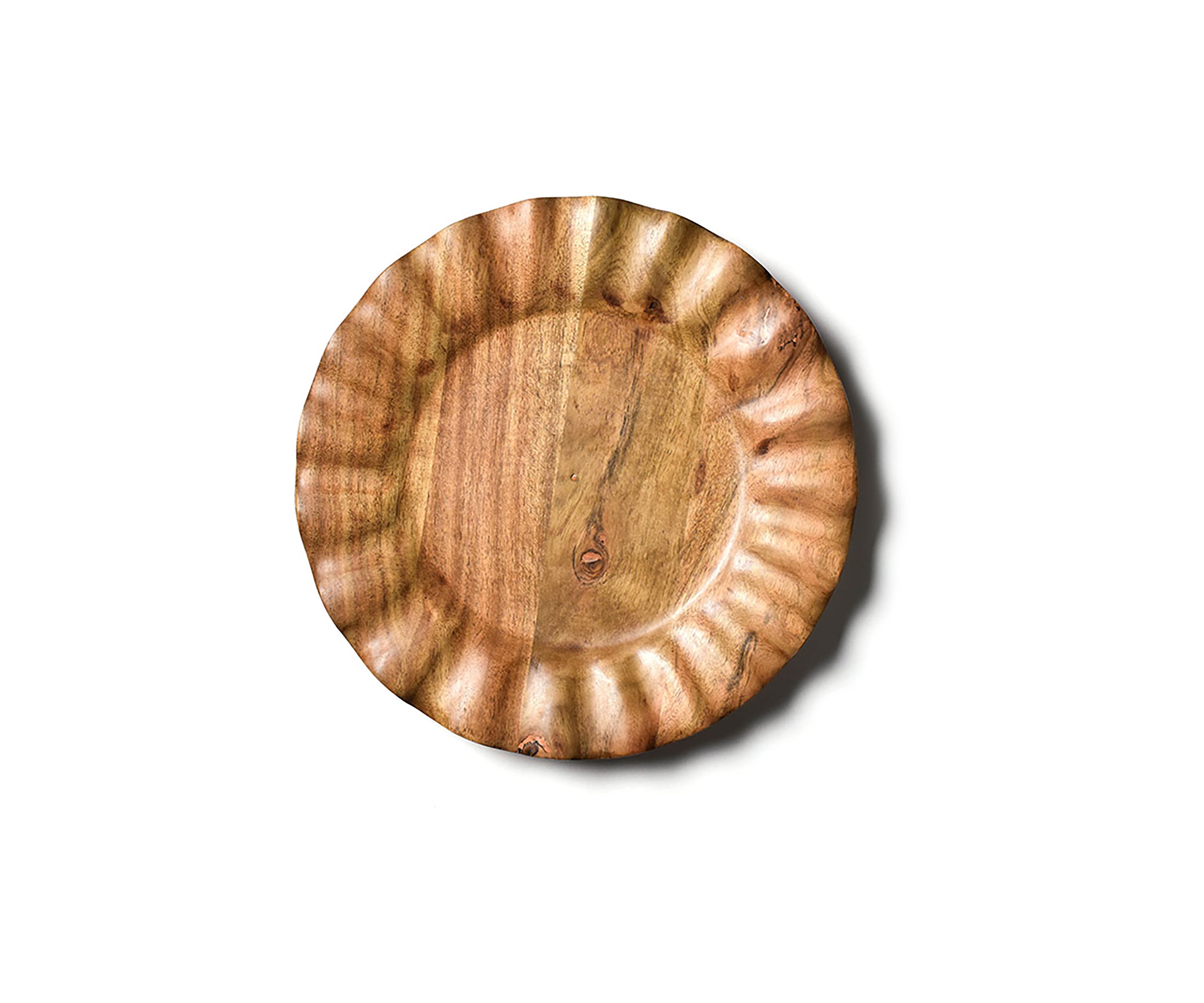 Fundamental Wood Ruffle Dinner Plate