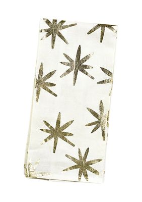 COTON COLORS Gold Stars Large Kitchen Towel, 16 x 28