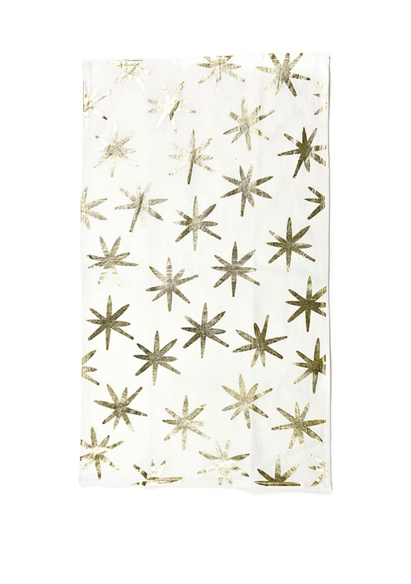 Gold Stars Large Kitchen Towel