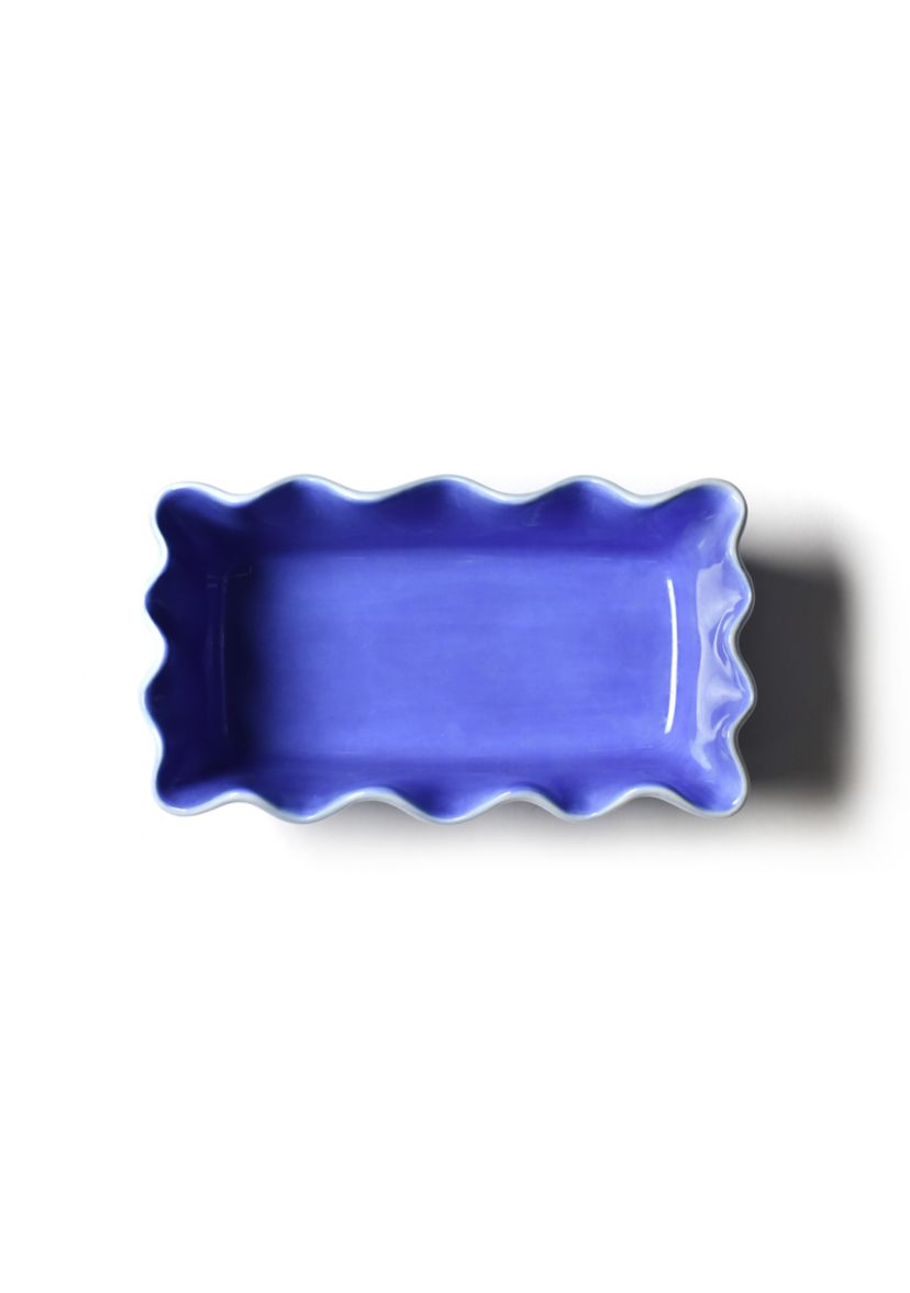 Iris Blue Ruffle Loaf Pan