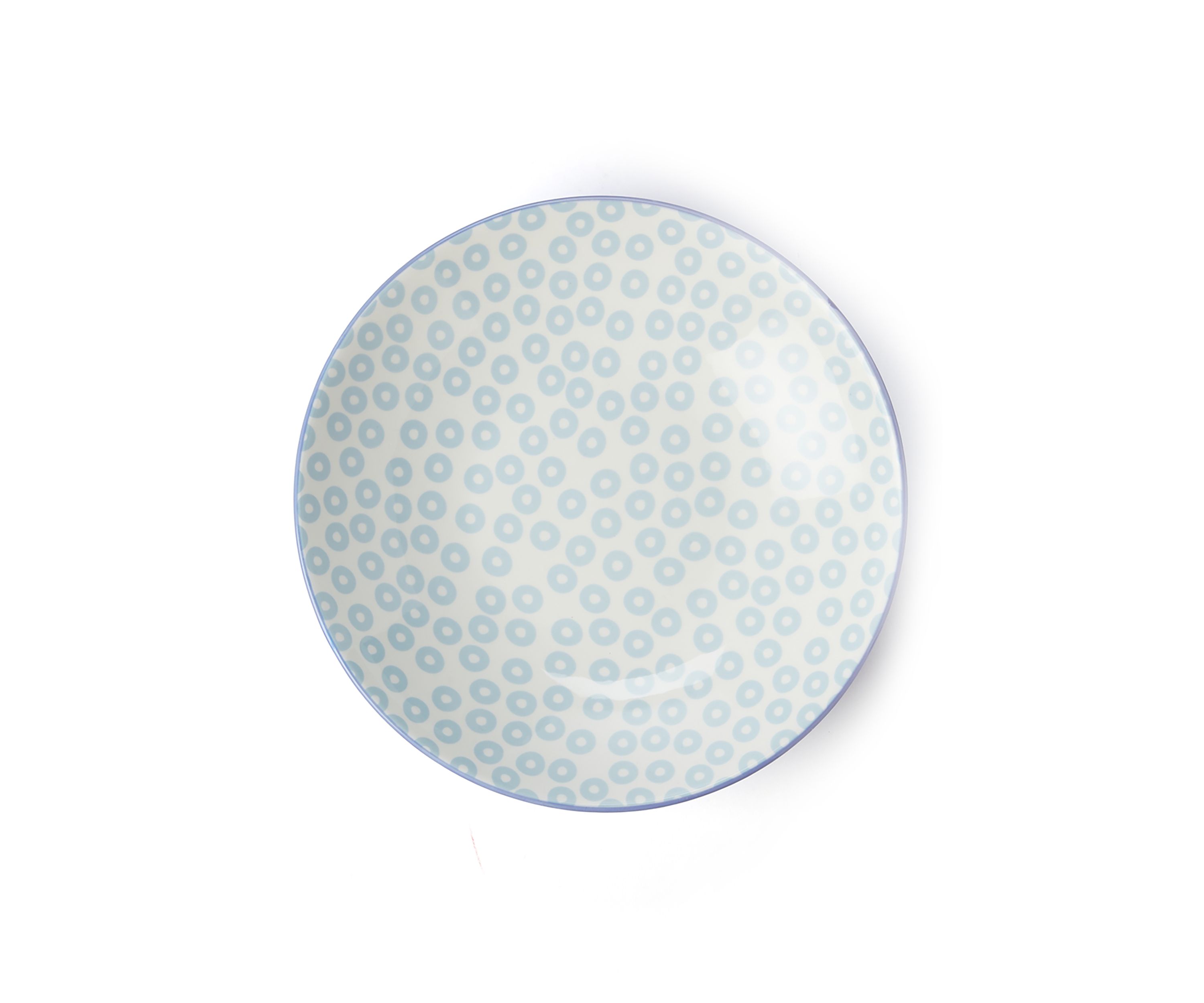 Set of 2 Iris Blue Serving Bowls