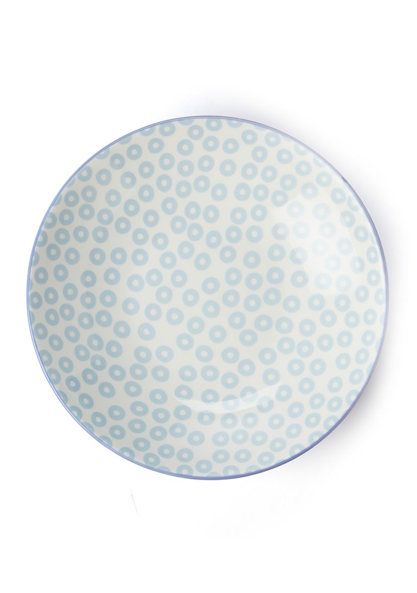 Set of 2 Iris Blue Serving Bowls