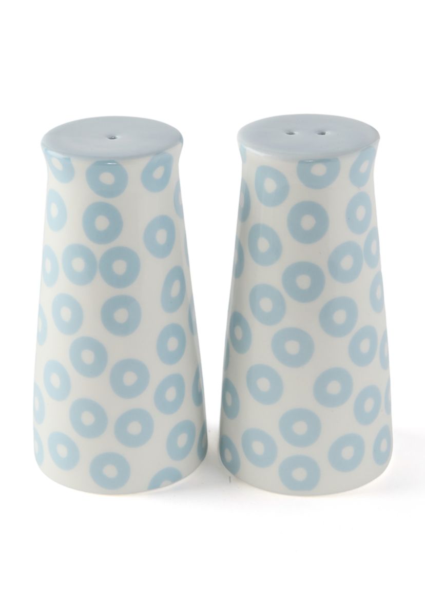 Iris Blue Salt and Pepper Shakers