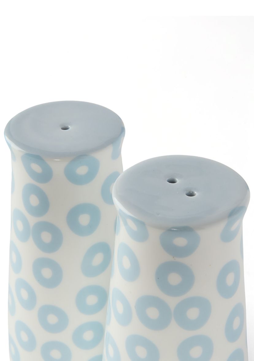 Iris Blue Salt and Pepper Shakers