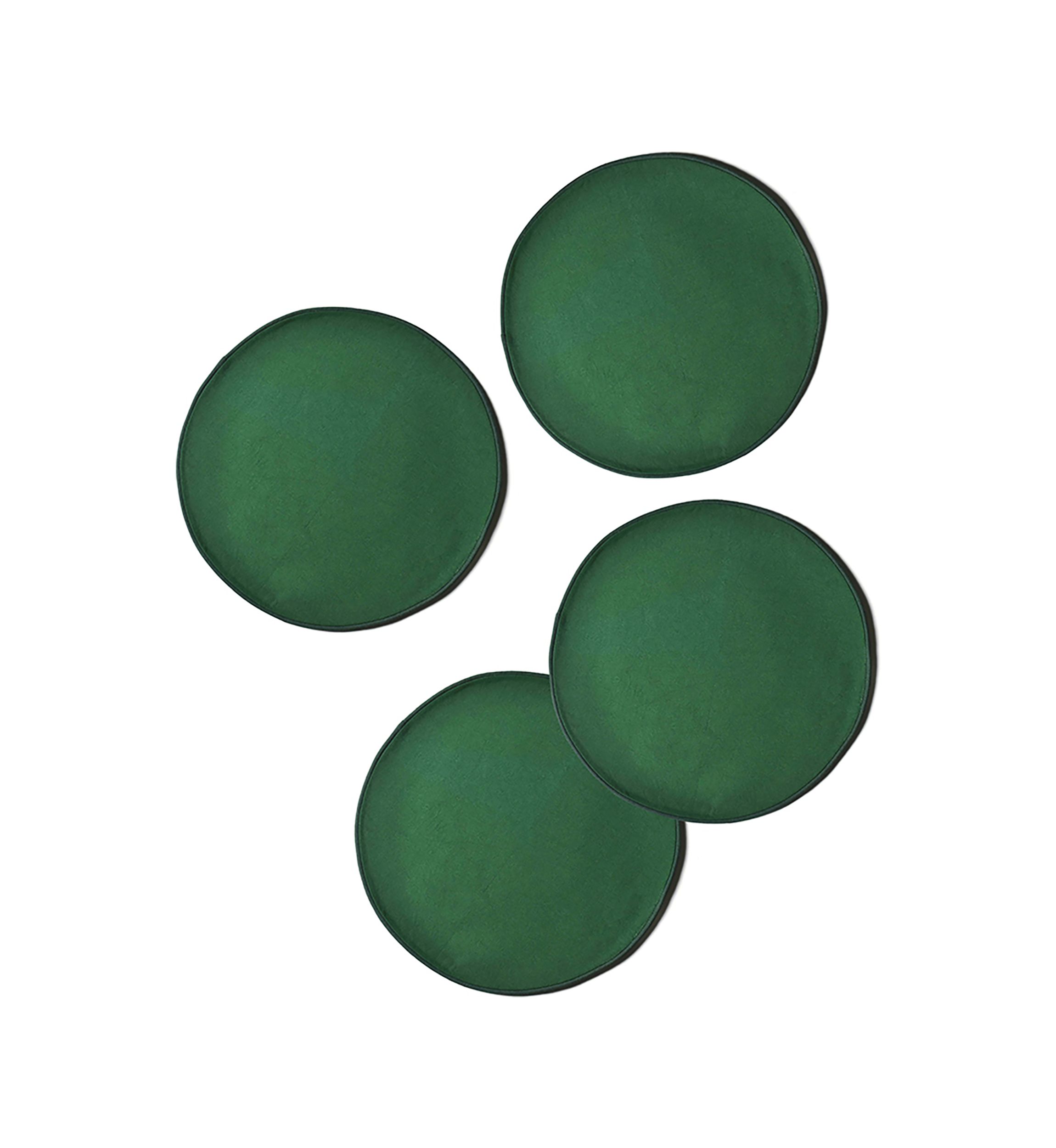 Pine Color Block Round Placemat - Set of 4