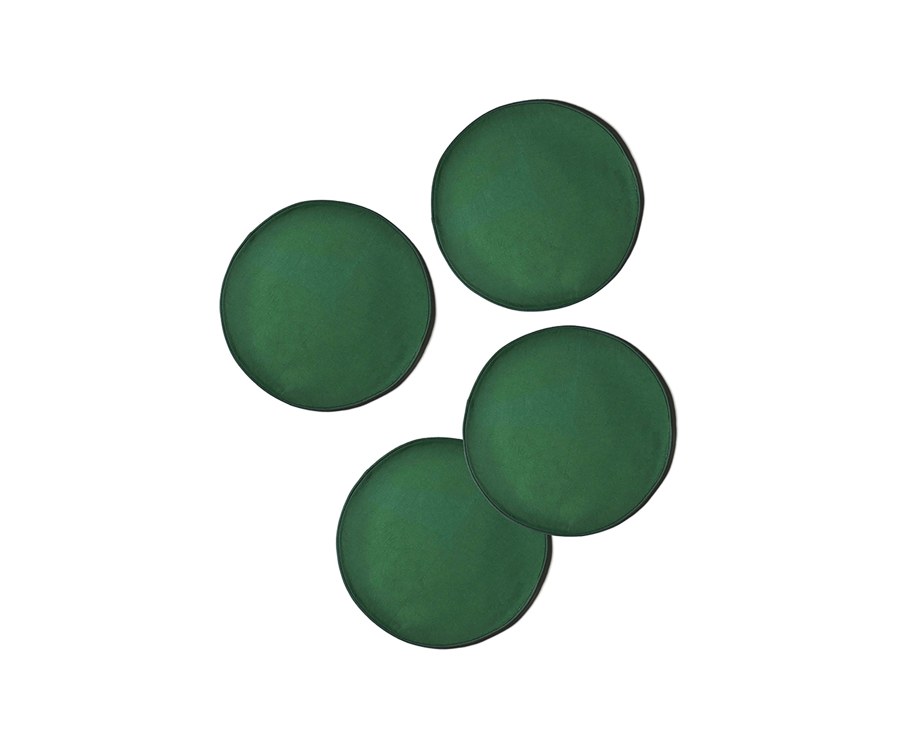 Pine Color Block Round Placemat - Set of 4