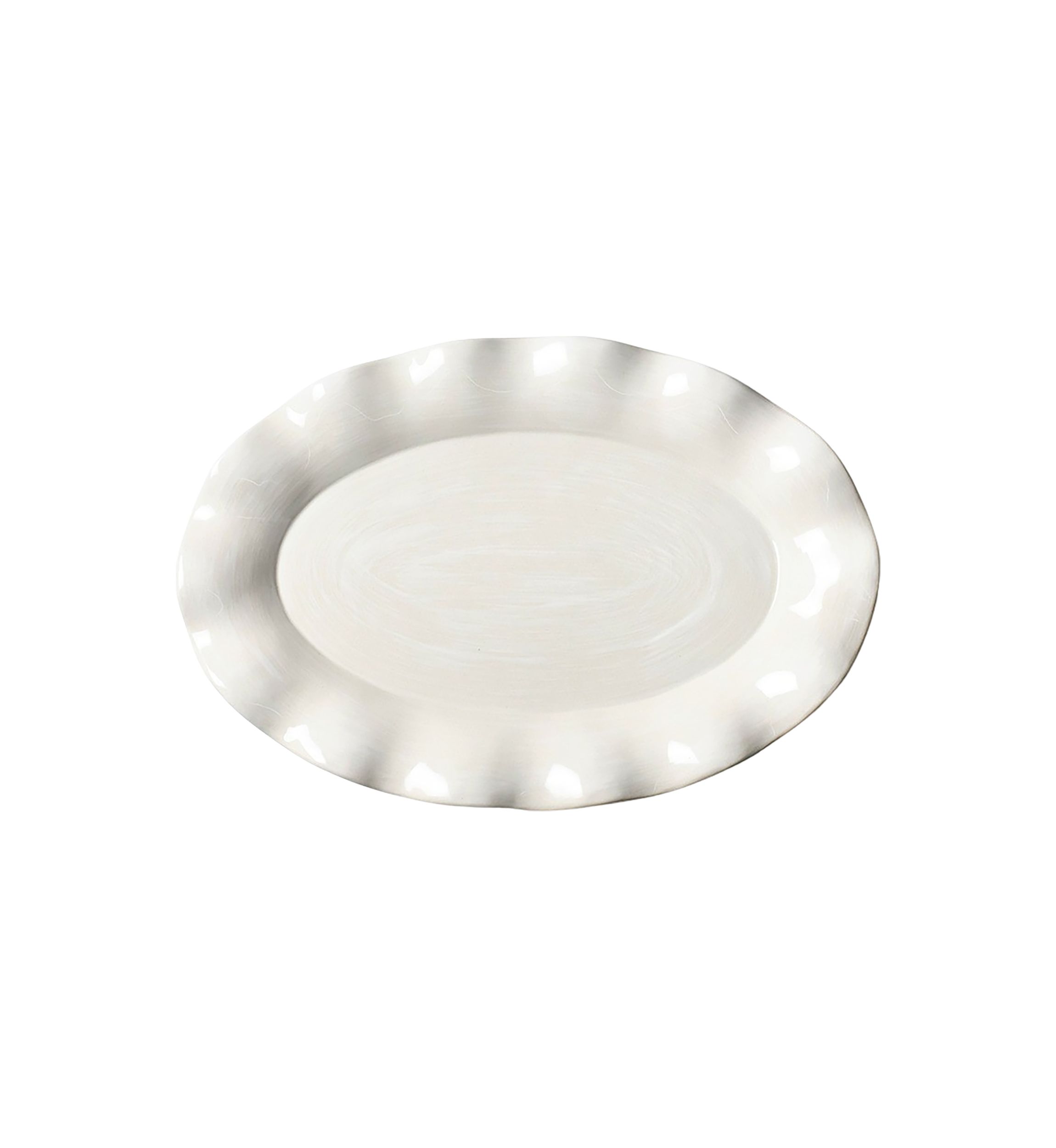 Signature White Oval Platter