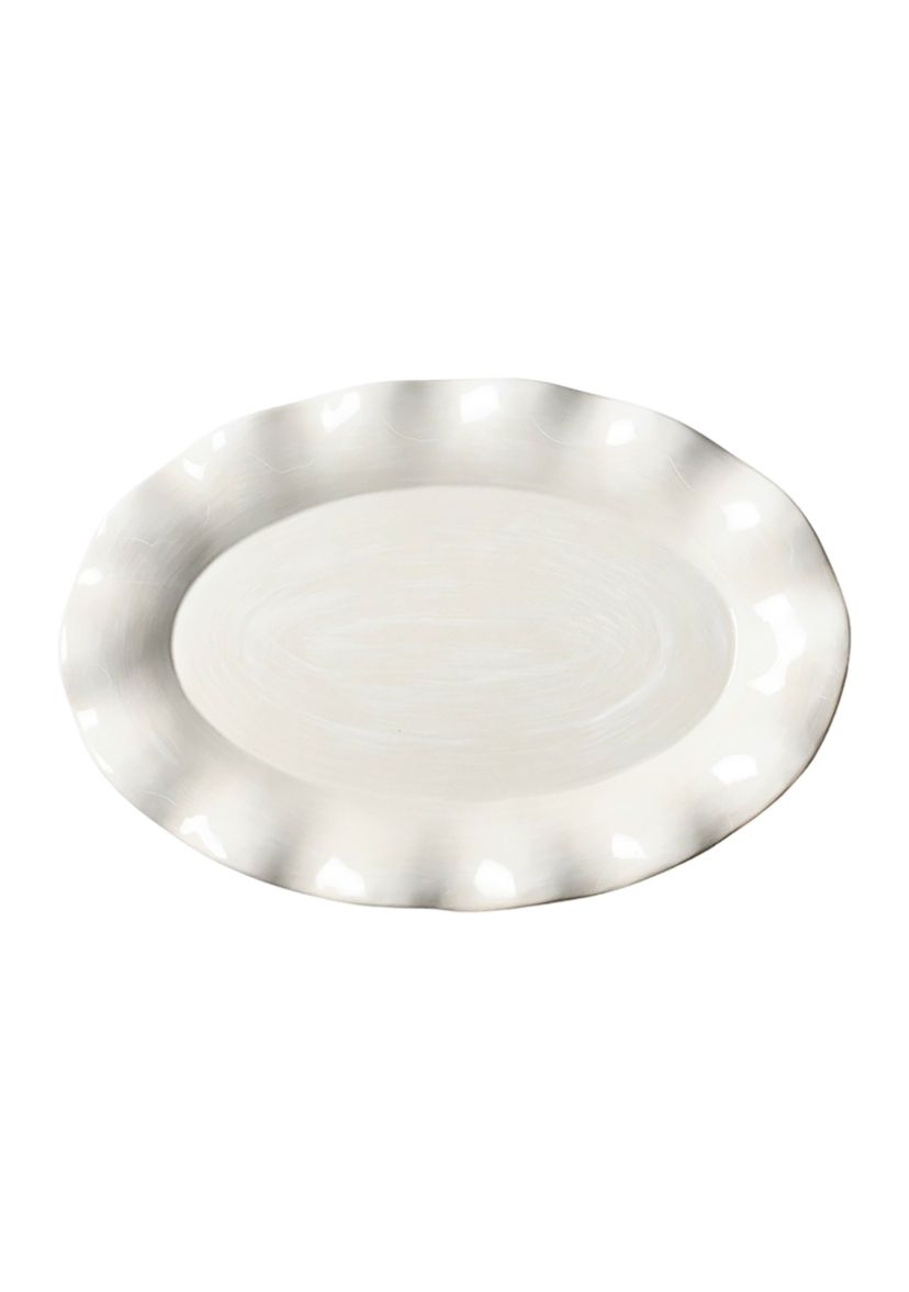 Signature White Oval Platter