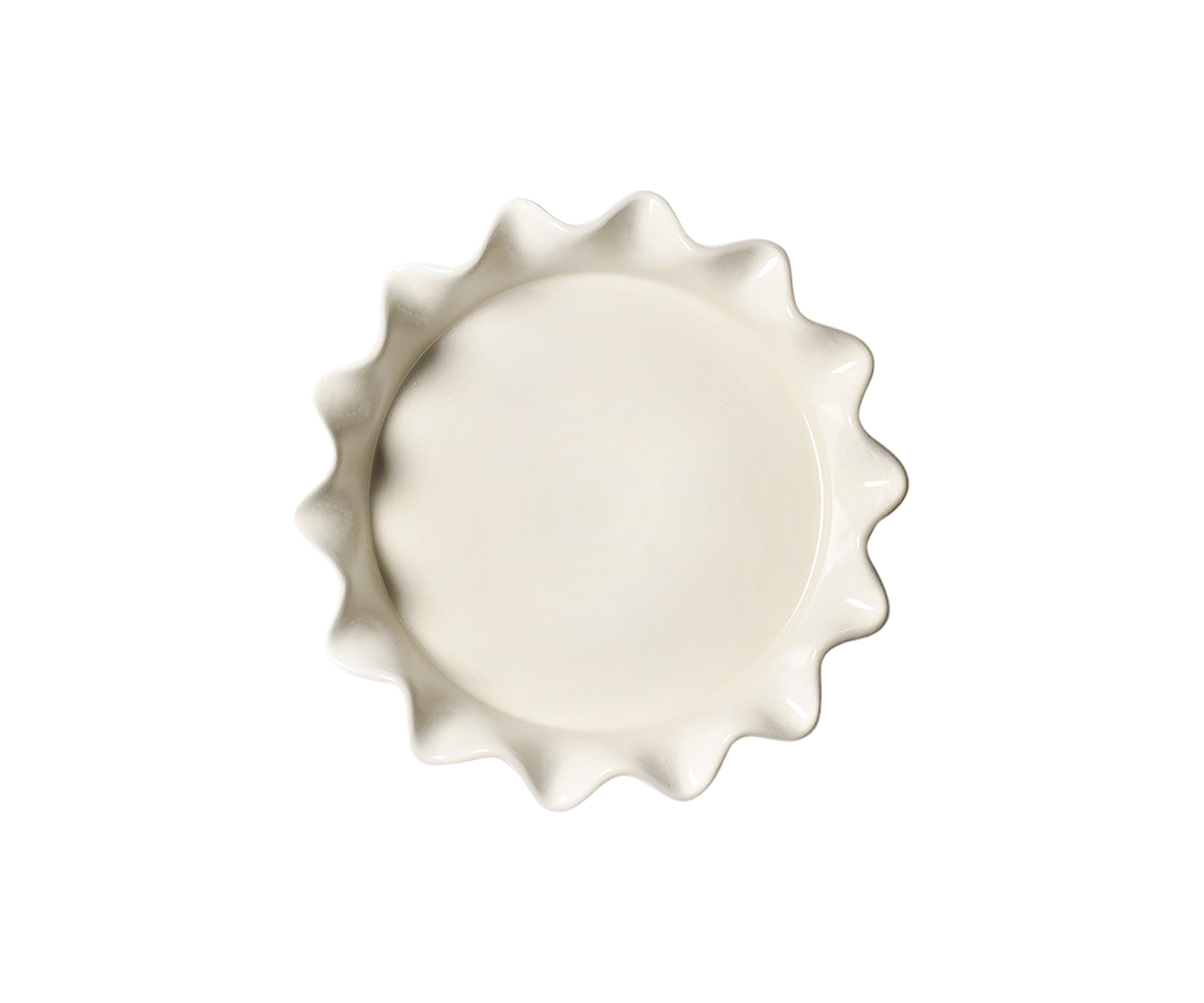 Signature White 8" Ruffle Pie Dish