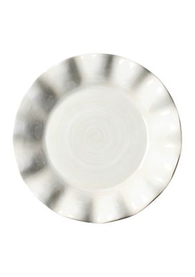 Signature White Ruffle Salad Plate