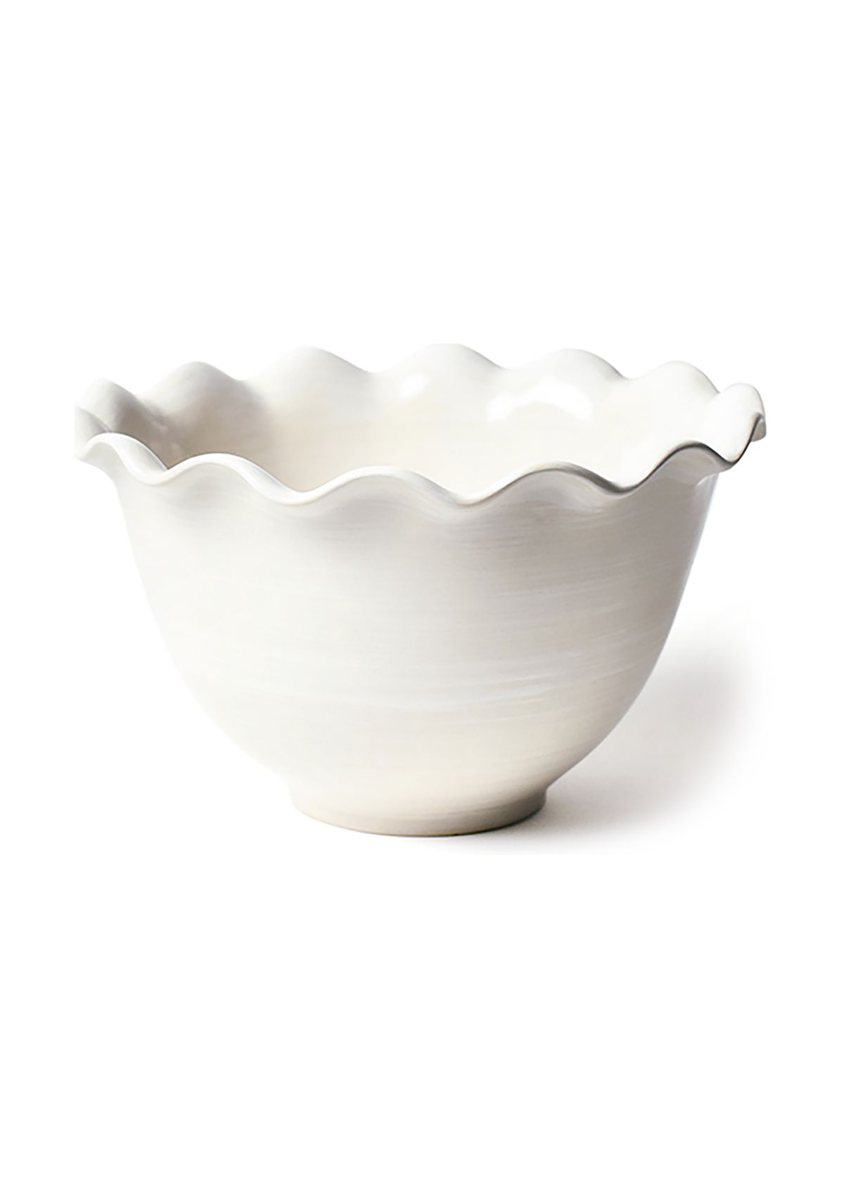 Signature White 9" Ruffle Bowl
