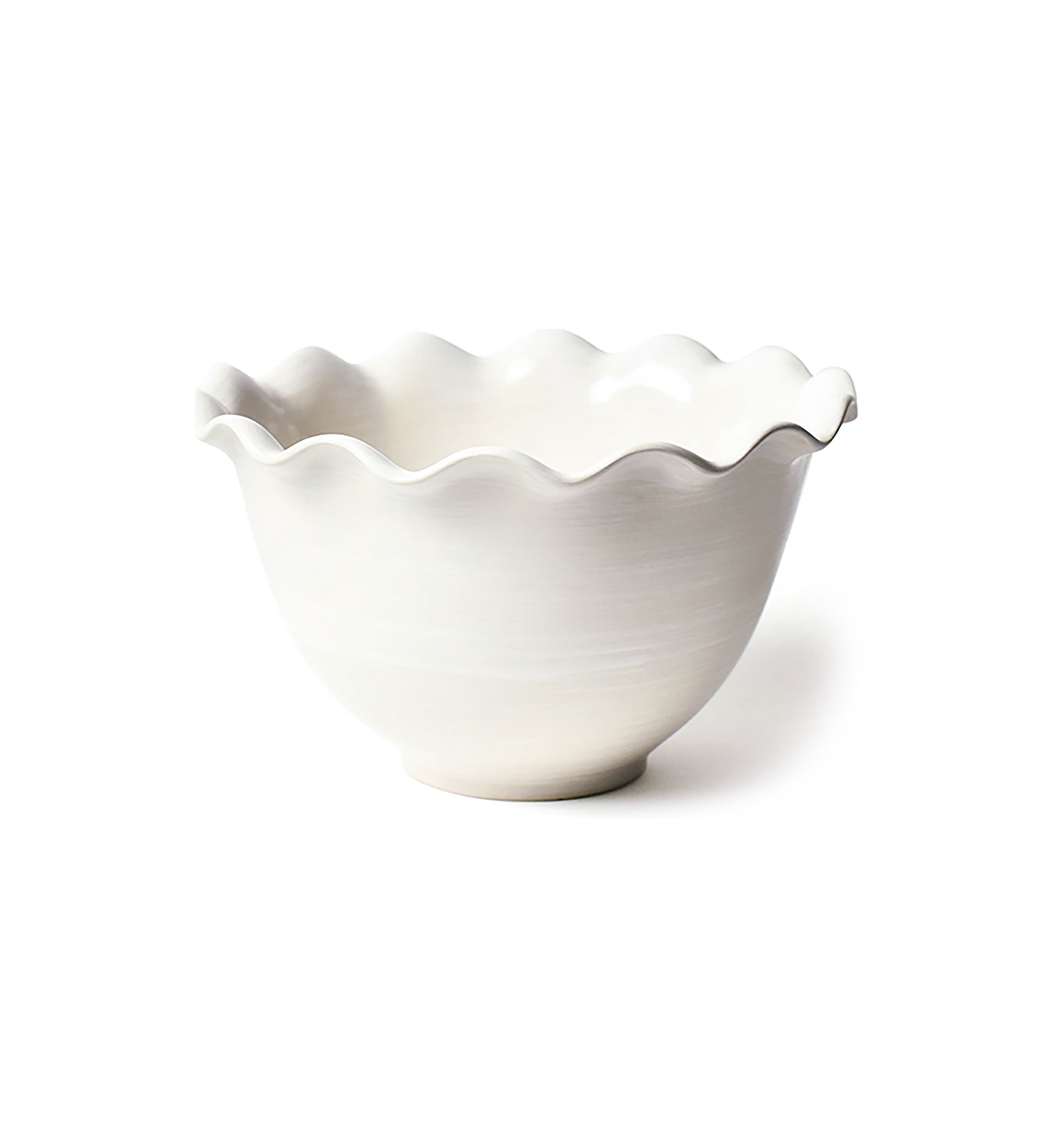Signature White 9" Ruffle Bowl