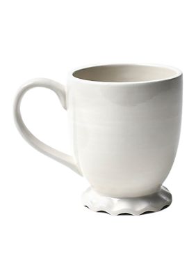 Signature White Ruffle Mug