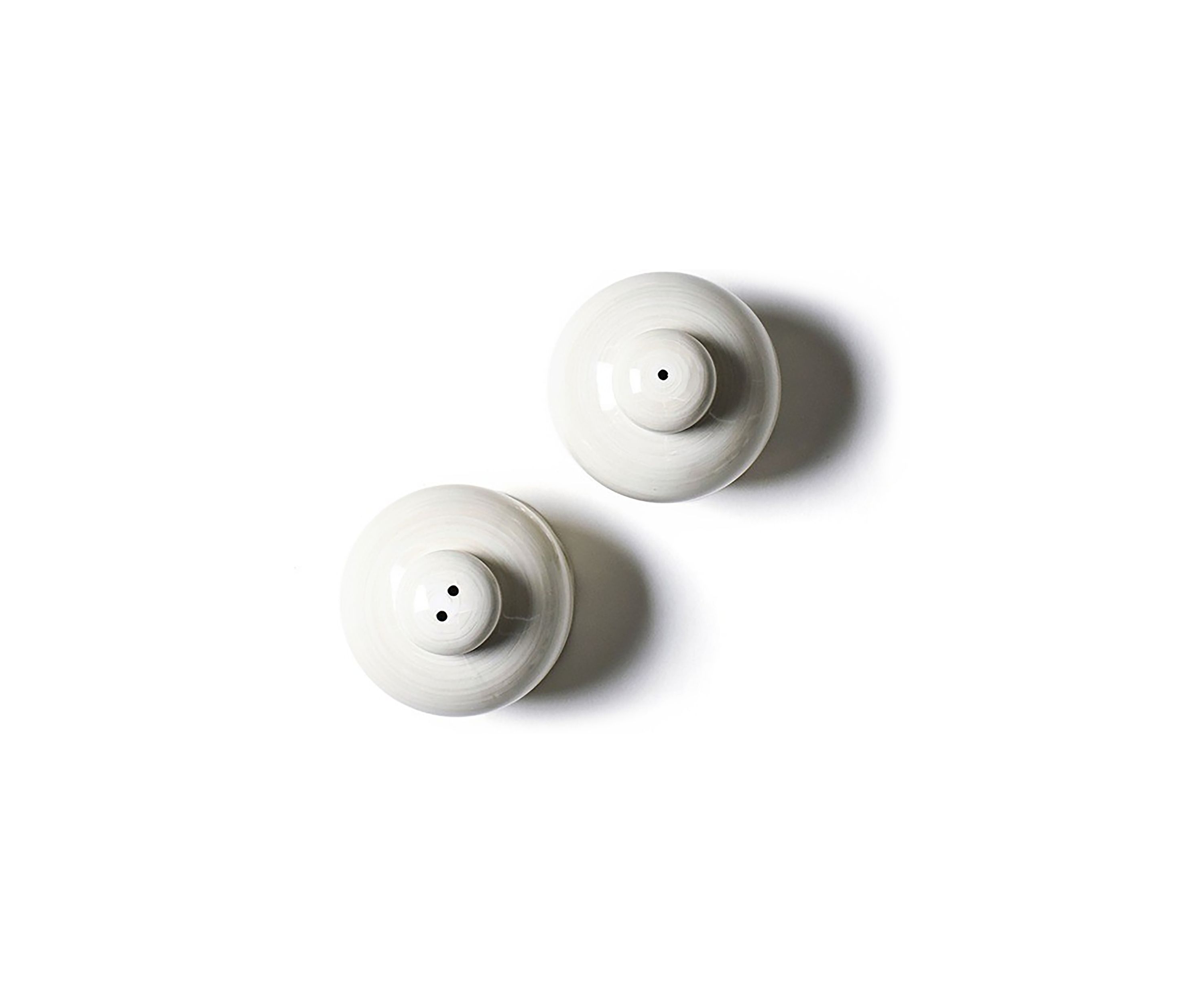 Signature White Ruffle Salt and Pepper Shaker Set