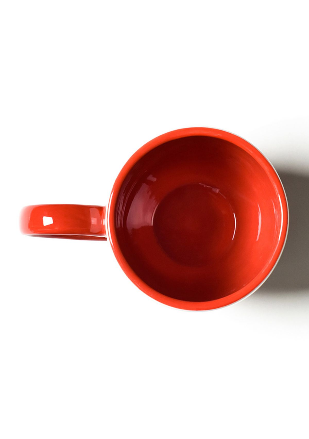 Red Stripe Ruffle Mug