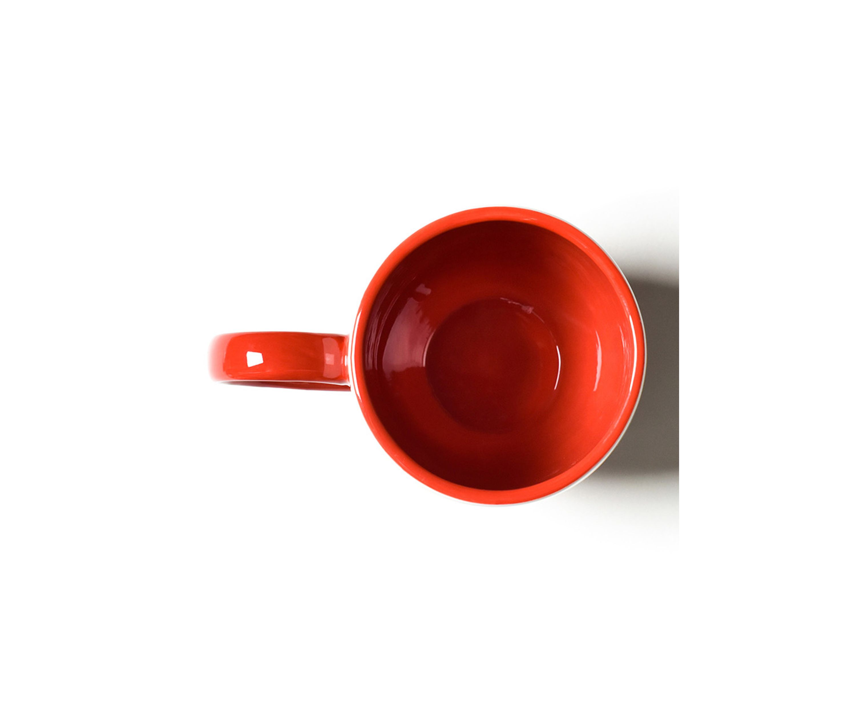 Red Stripe Ruffle Mug