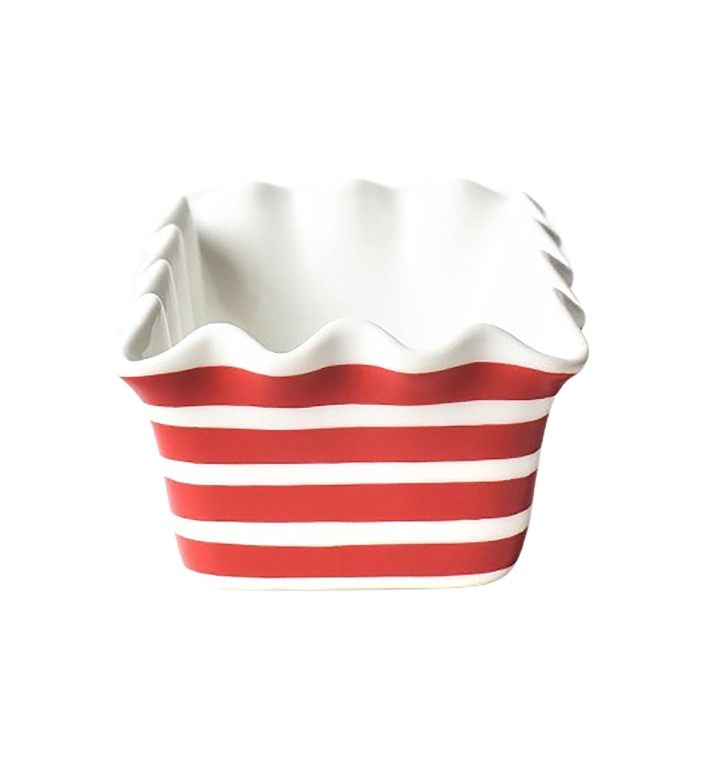 Red Stripe Ruffle Loaf Pan