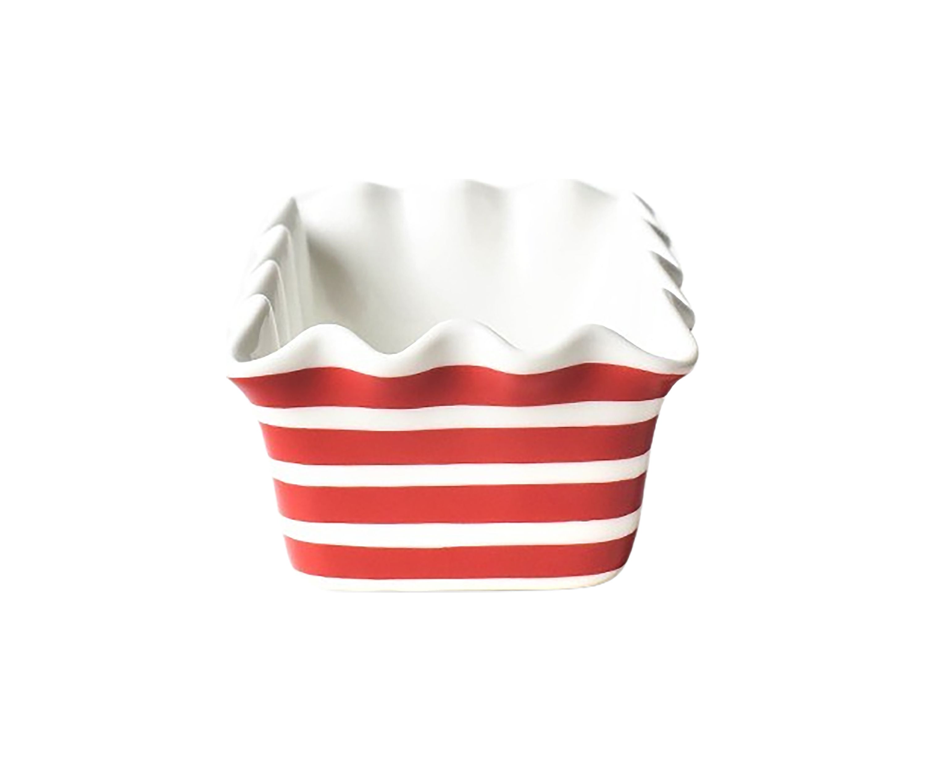 Red Stripe Ruffle Loaf Pan