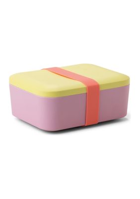 Designworks Ink Color Block Melamine Lunch Box with Lid