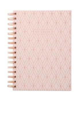 DesignWorks Ink™ Copper Geo Spiral Notebook | belk