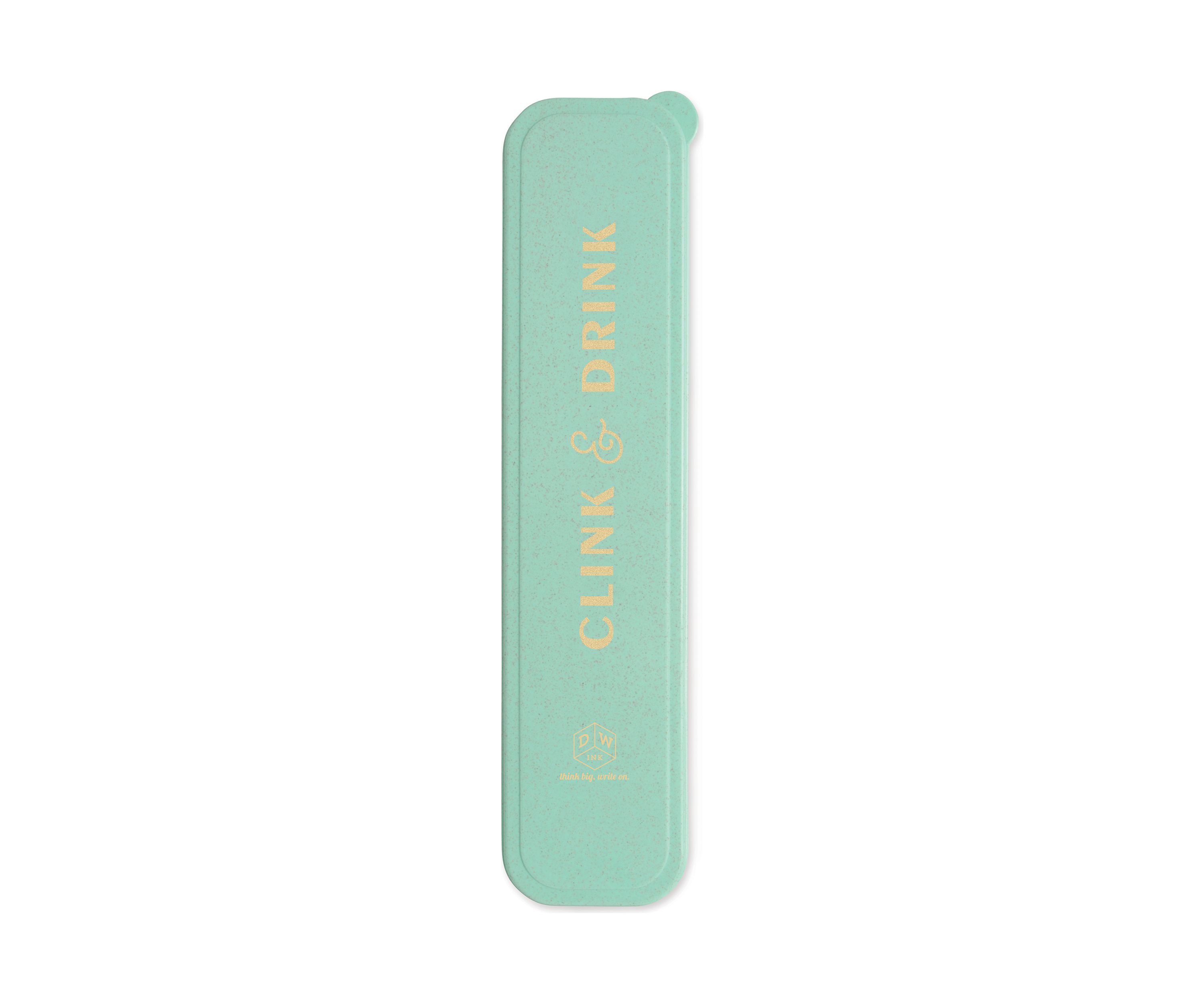 Mint "Clink & Drink" Stainless Steel Straw Set 