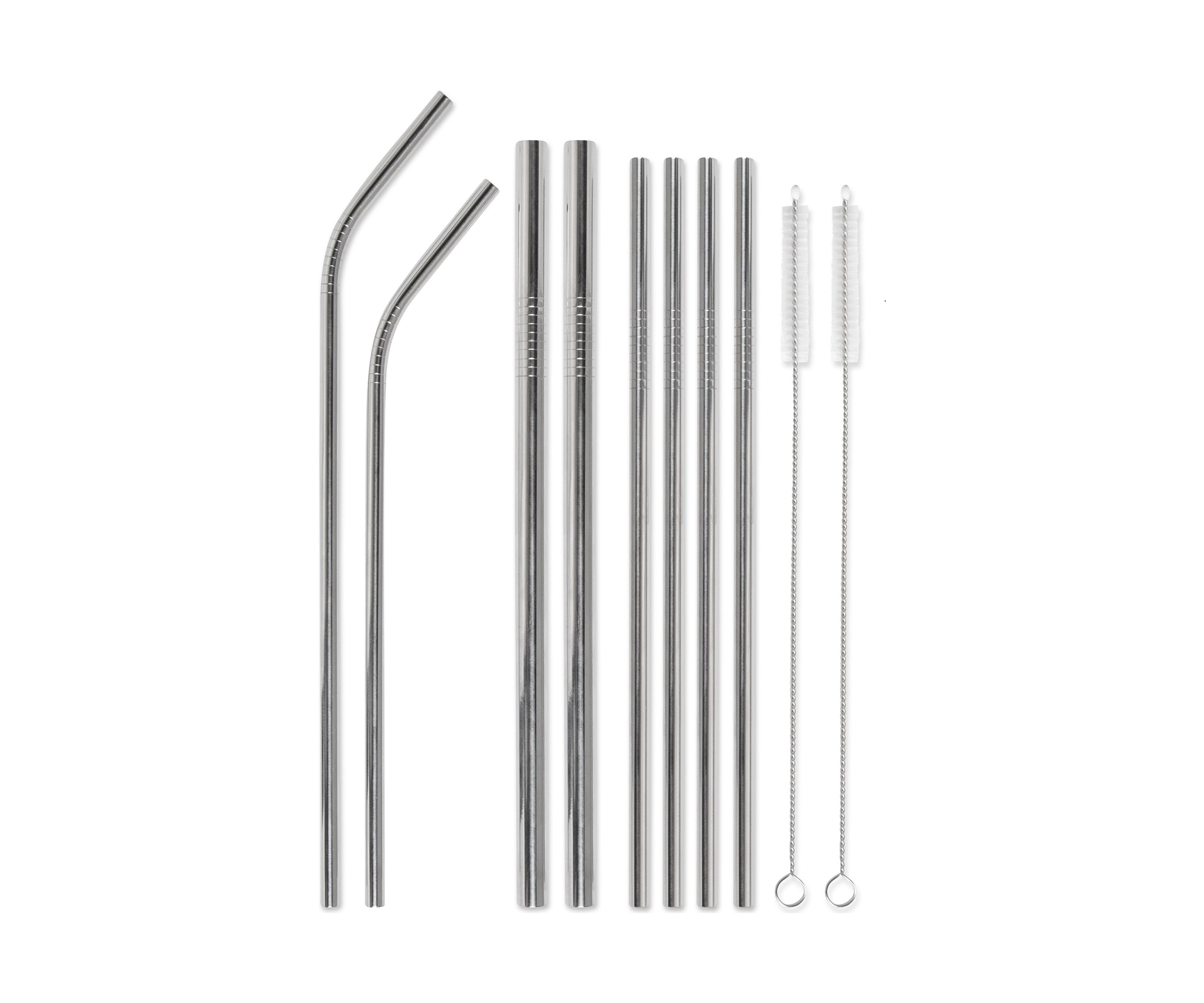 Mint "Clink & Drink" Stainless Steel Straw Set 
