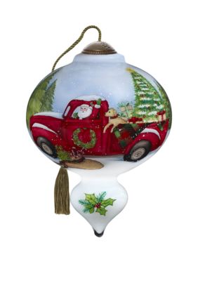 Precious Moments figurine 465275A Santa with presents in sleigh