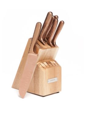 copper kitchen knife set