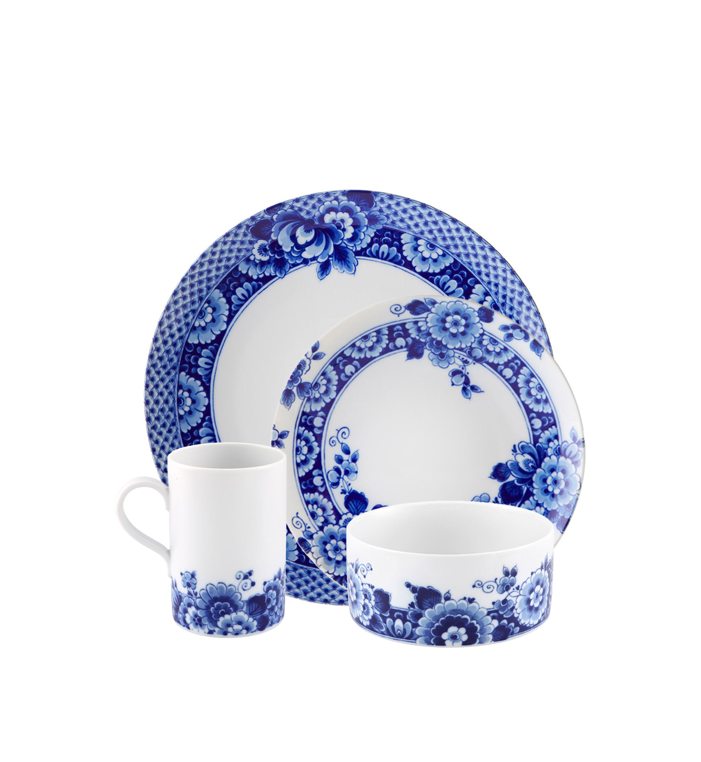 	  Blue Ming - 16 Piece Set 