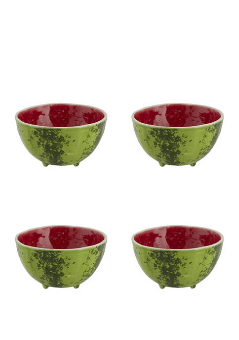 Bordallo Pinheiro Set of 4 Watermelon Bowls