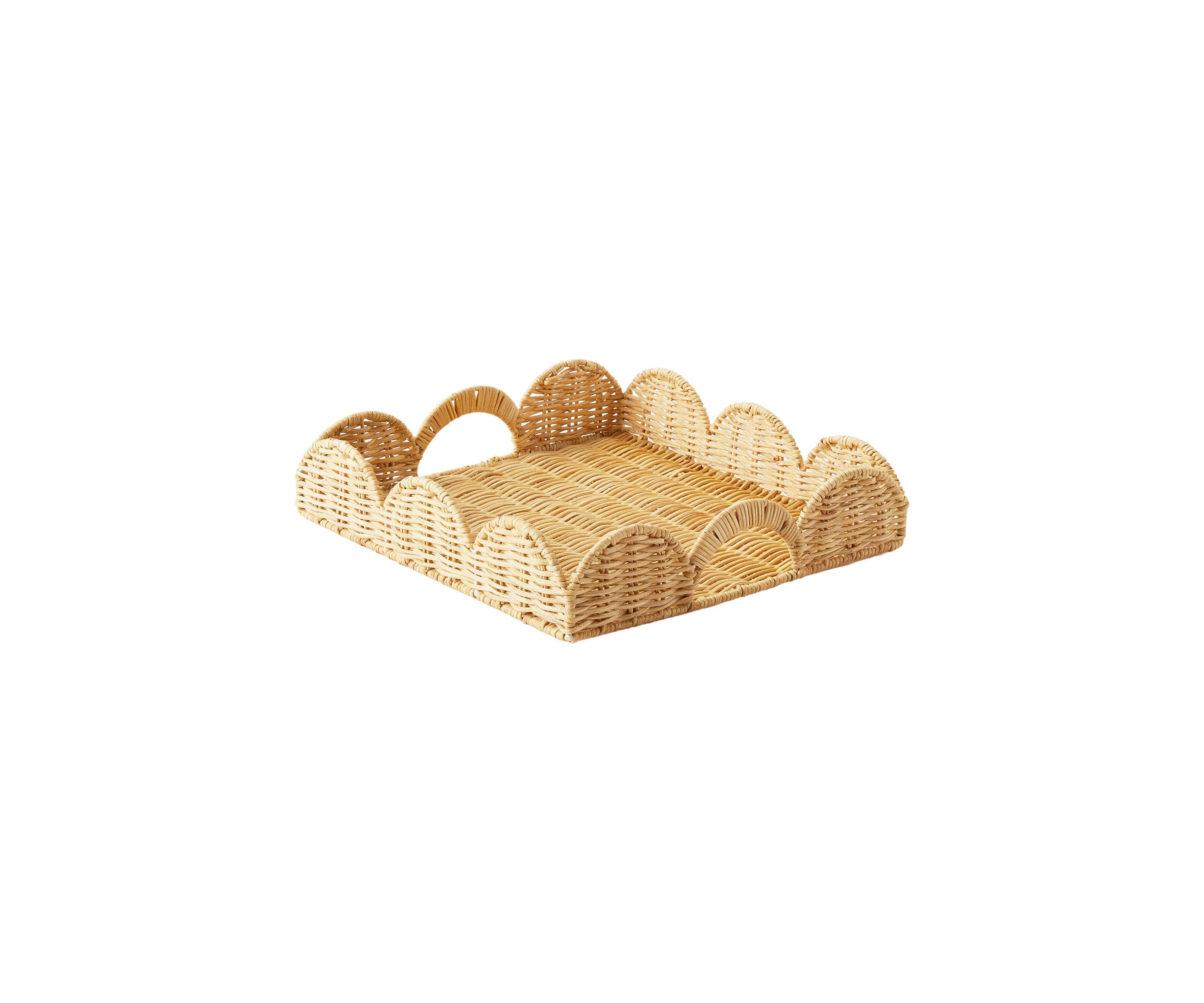 Society Social x Crown & Ivy™ Wavy Wicker Tray