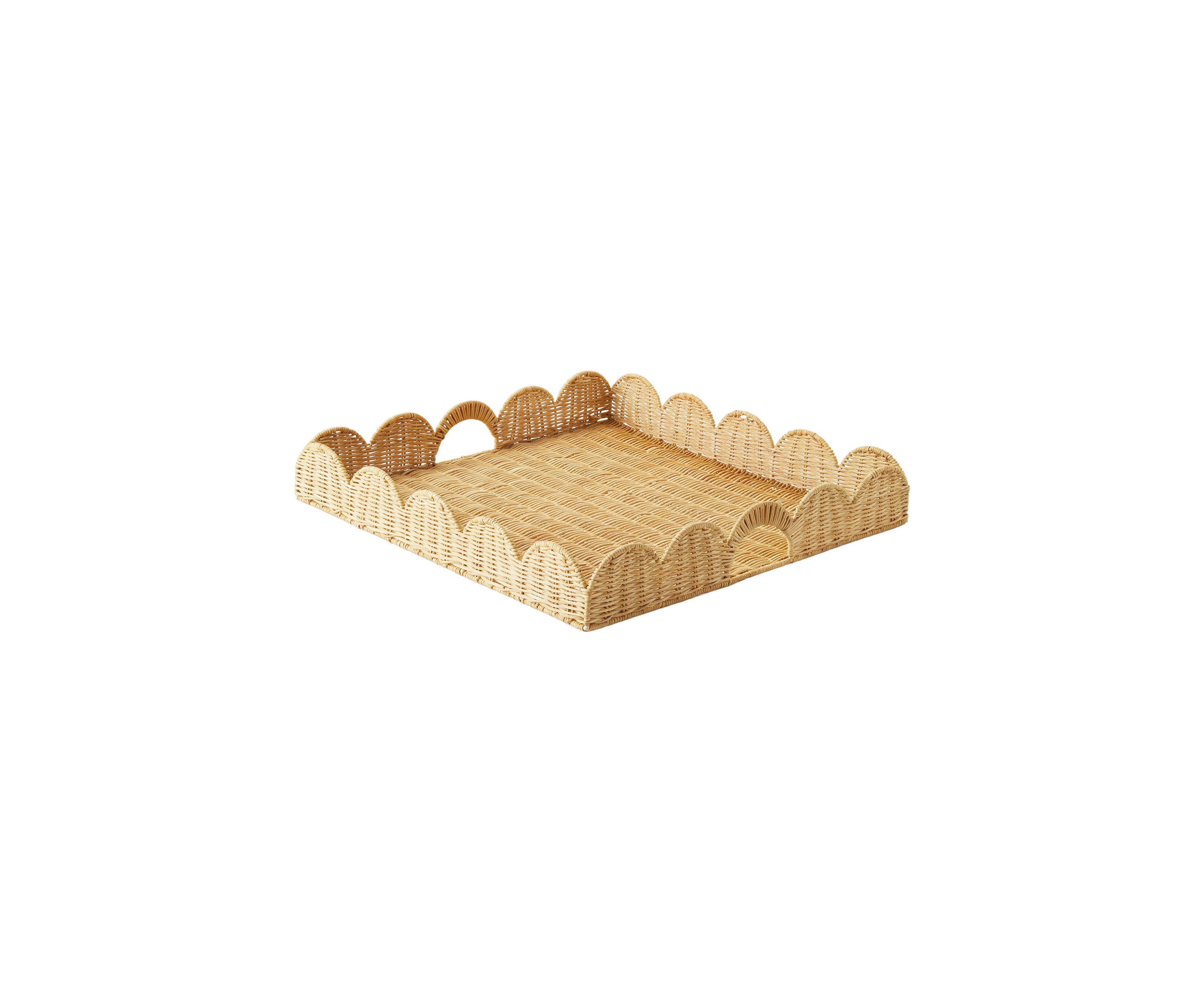 Society Social x Crown & Ivy™ Wavy Wicker Tray