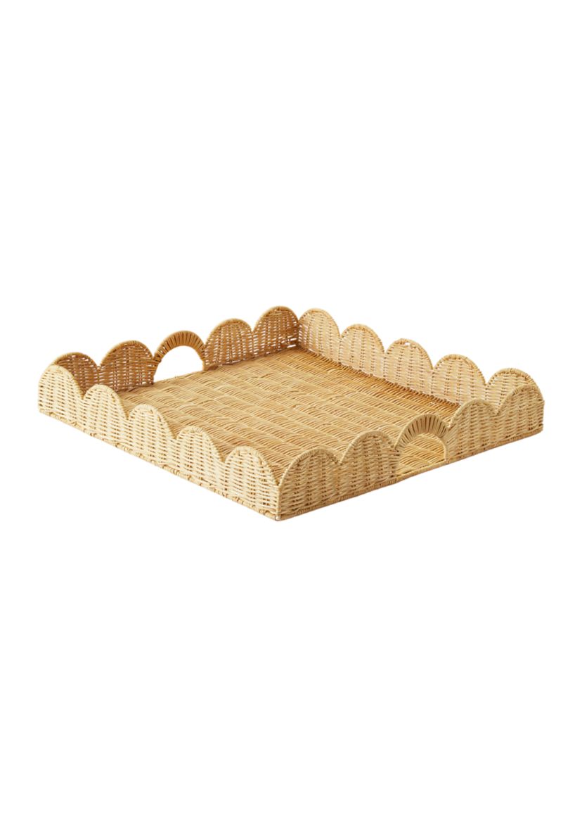 Society Social x Crown & Ivy™ Wavy Wicker Tray