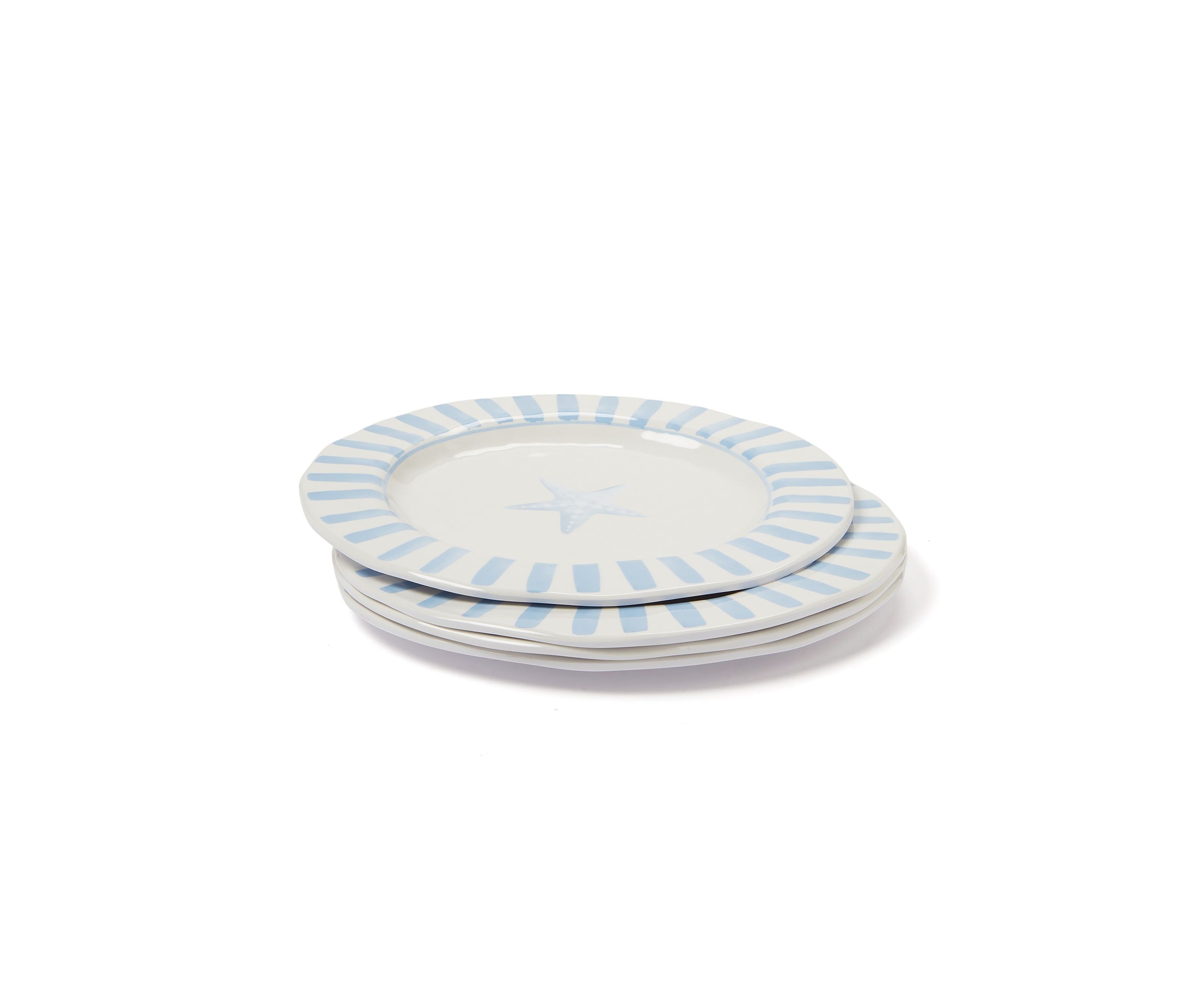 Set of 4 Melamine Salad Plates