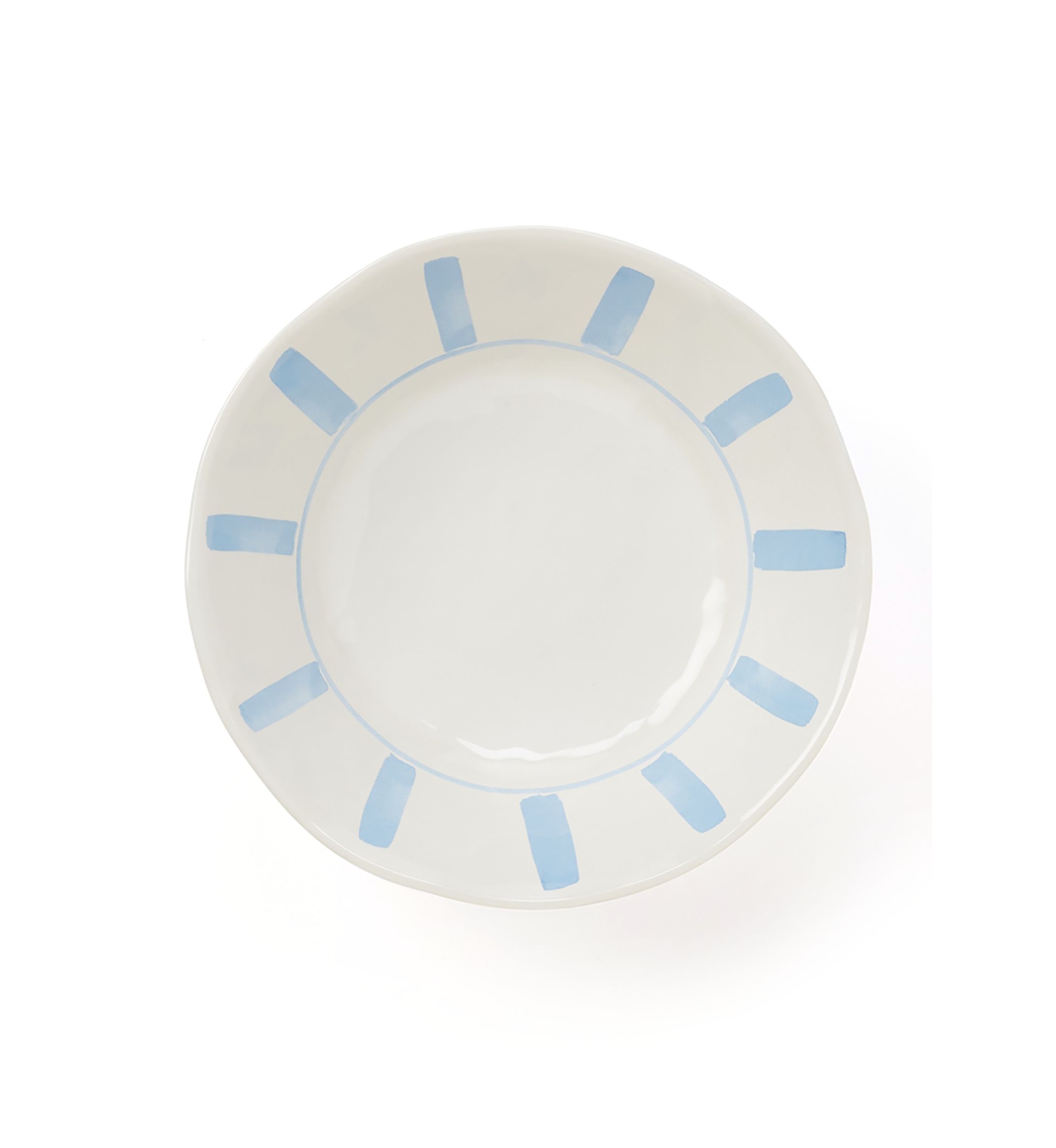 Set of 4 Striped Melamine Salad Bowls