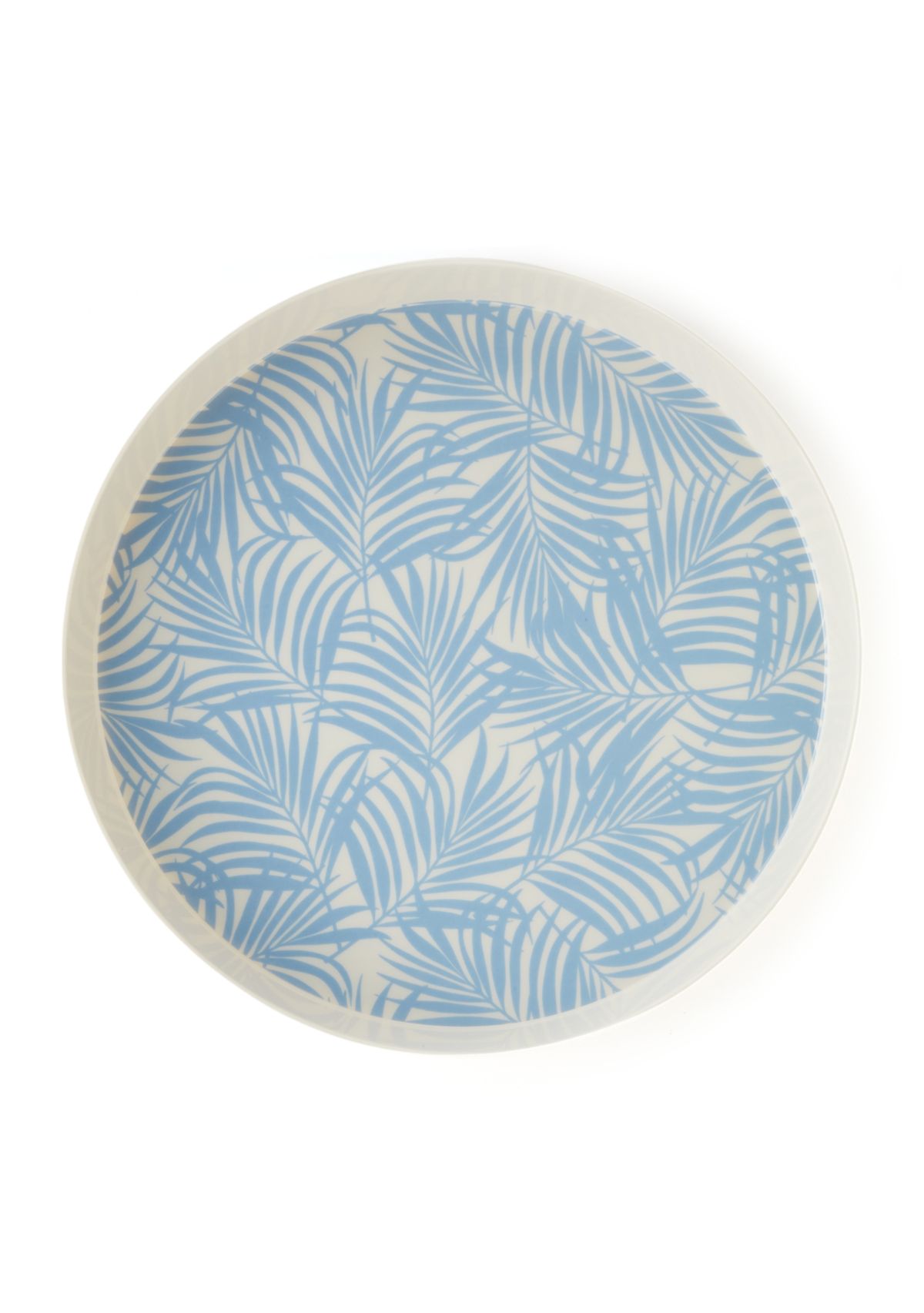 Blue Palm Printed Chip & Dip Serving Set