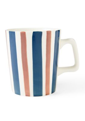 Crown & Ivy Soft Striped Mug, Brown