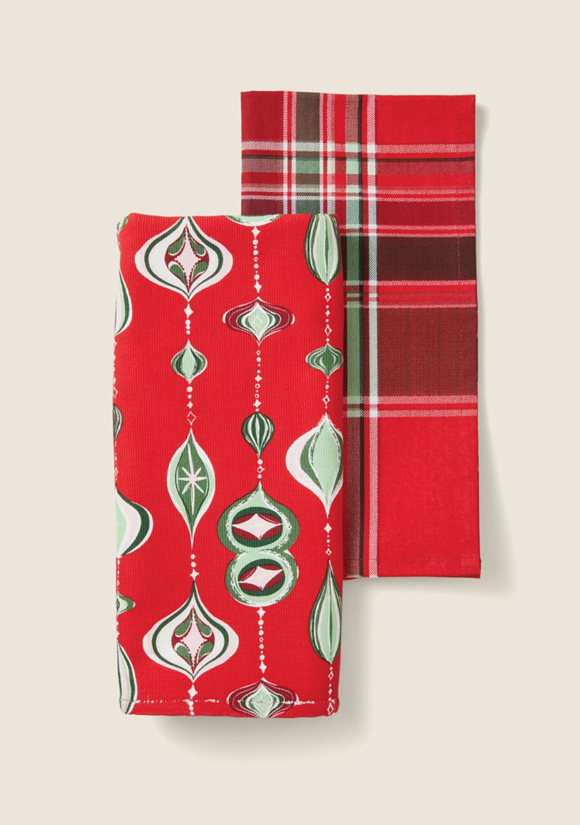 Sewing Down South x Crown & Ivy™ Sew Festive Tea Towels - 2 Pack