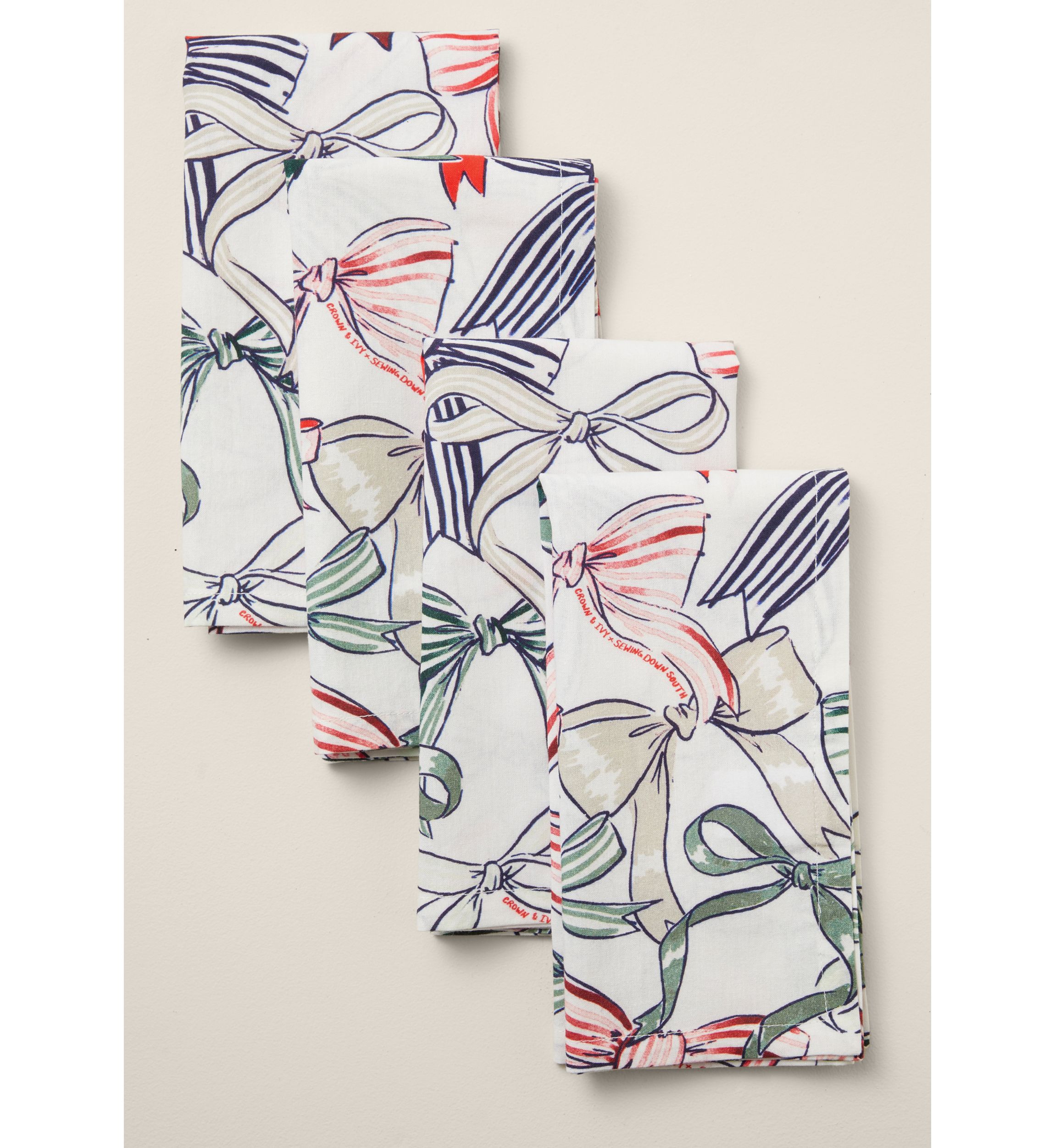 Sewing Down South x Crown & Ivy™ Sew Festive Napkins - Set of 4