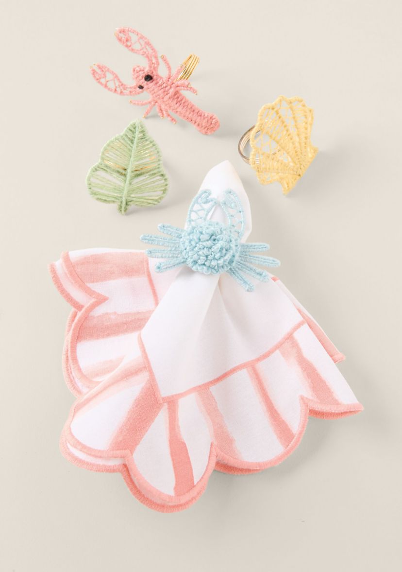 Sewing Down South x  Crown & Ivy™ Set of 4 Kiawah Napkin Rings 