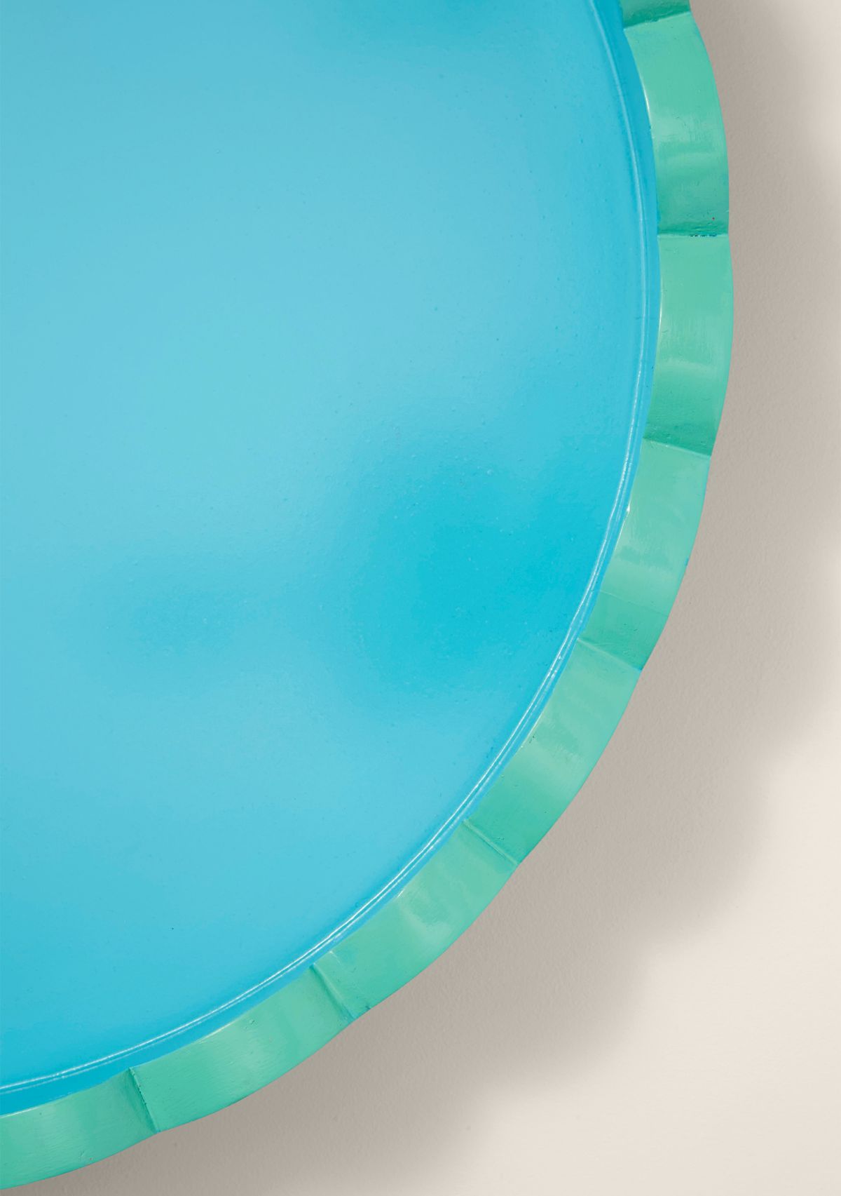 Sewing Down South x Crown & Ivy™ Scalloped Two-Tone Round Tray