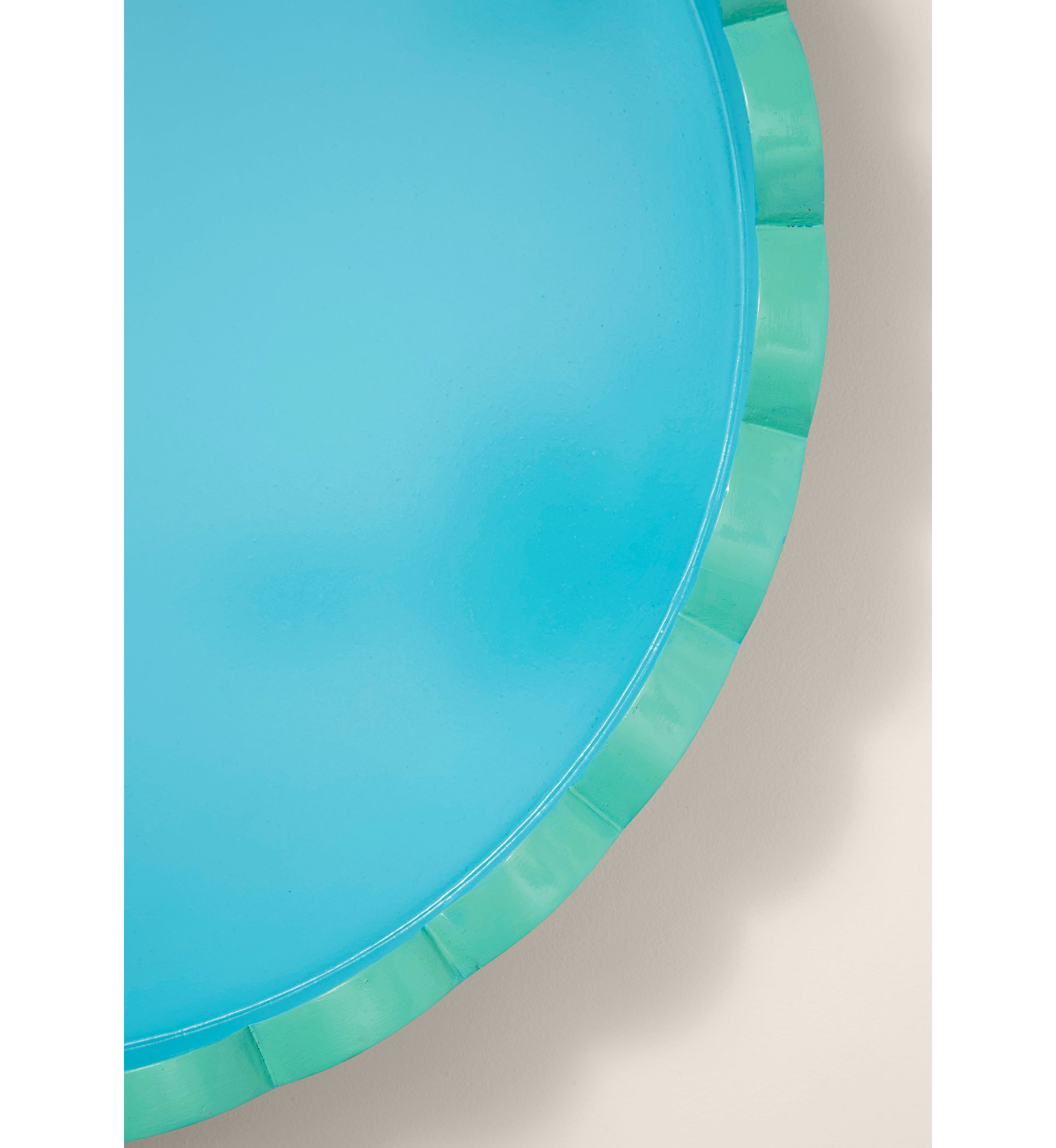 Sewing Down South x Crown & Ivy™ Scalloped Two-Tone Round Tray