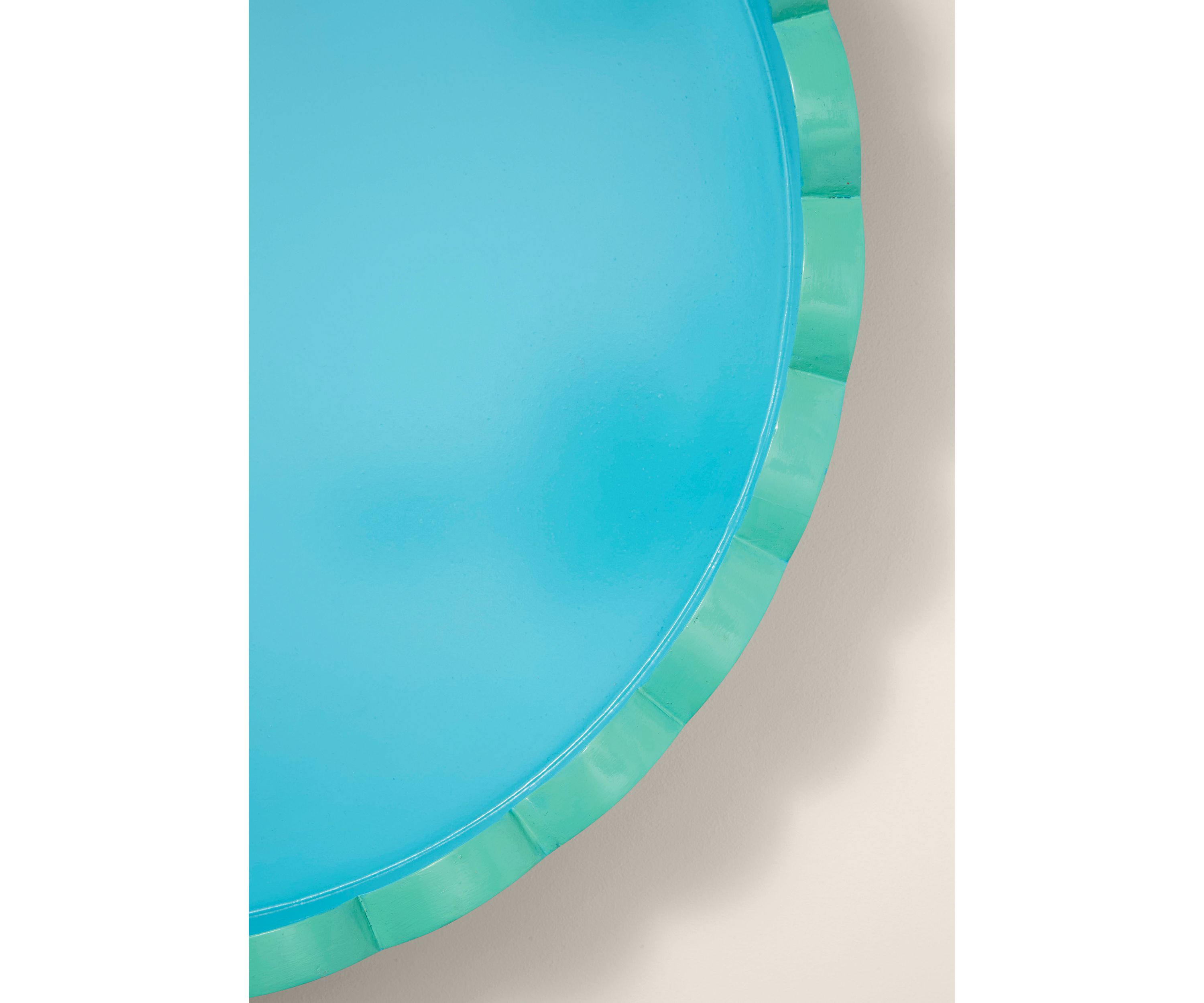 Sewing Down South x Crown & Ivy™ Scalloped Two-Tone Round Tray